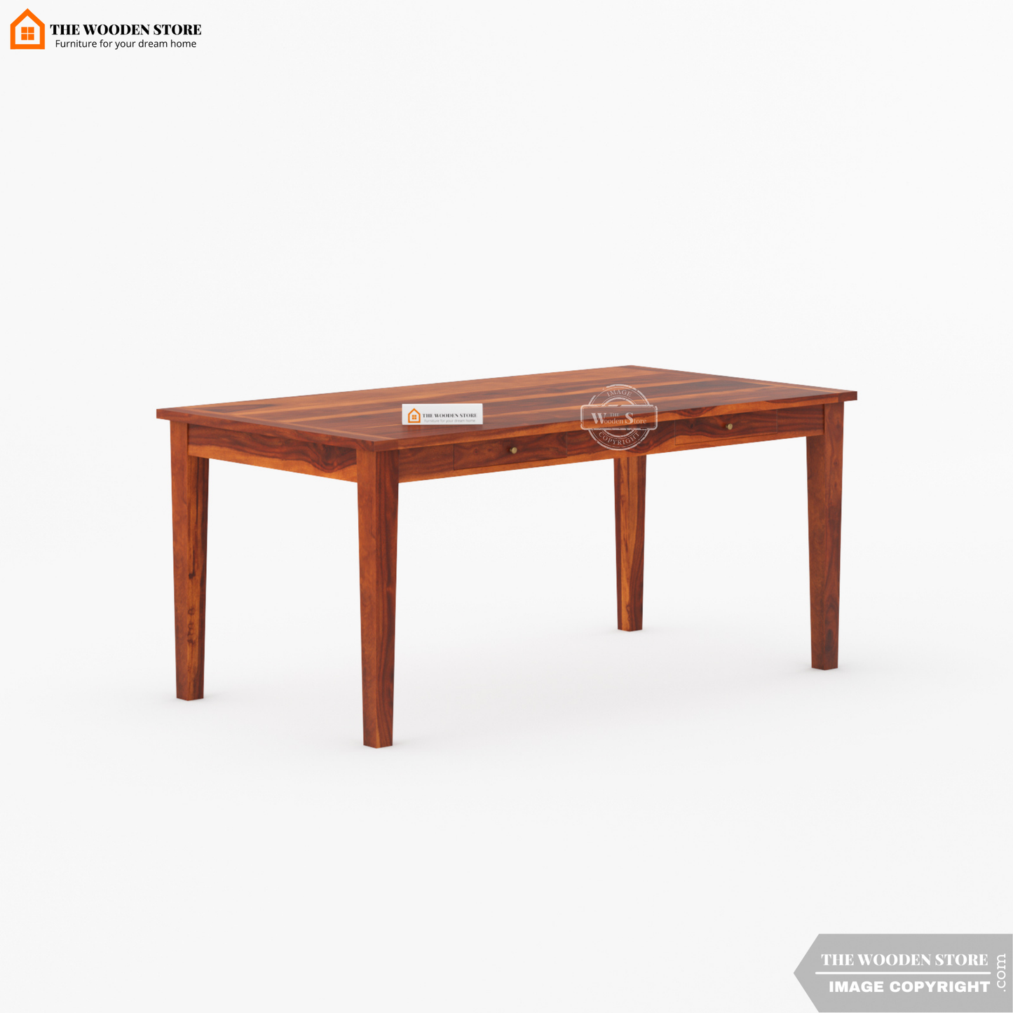 Folmar Cane 6 Seater Dining Set (Honey Finish)
