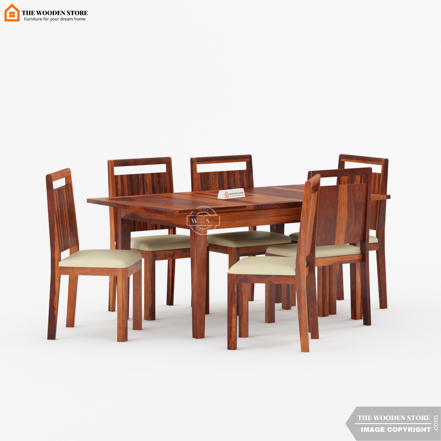 Edel Extendable 4 Seater Dining Table (Honey Finish)
