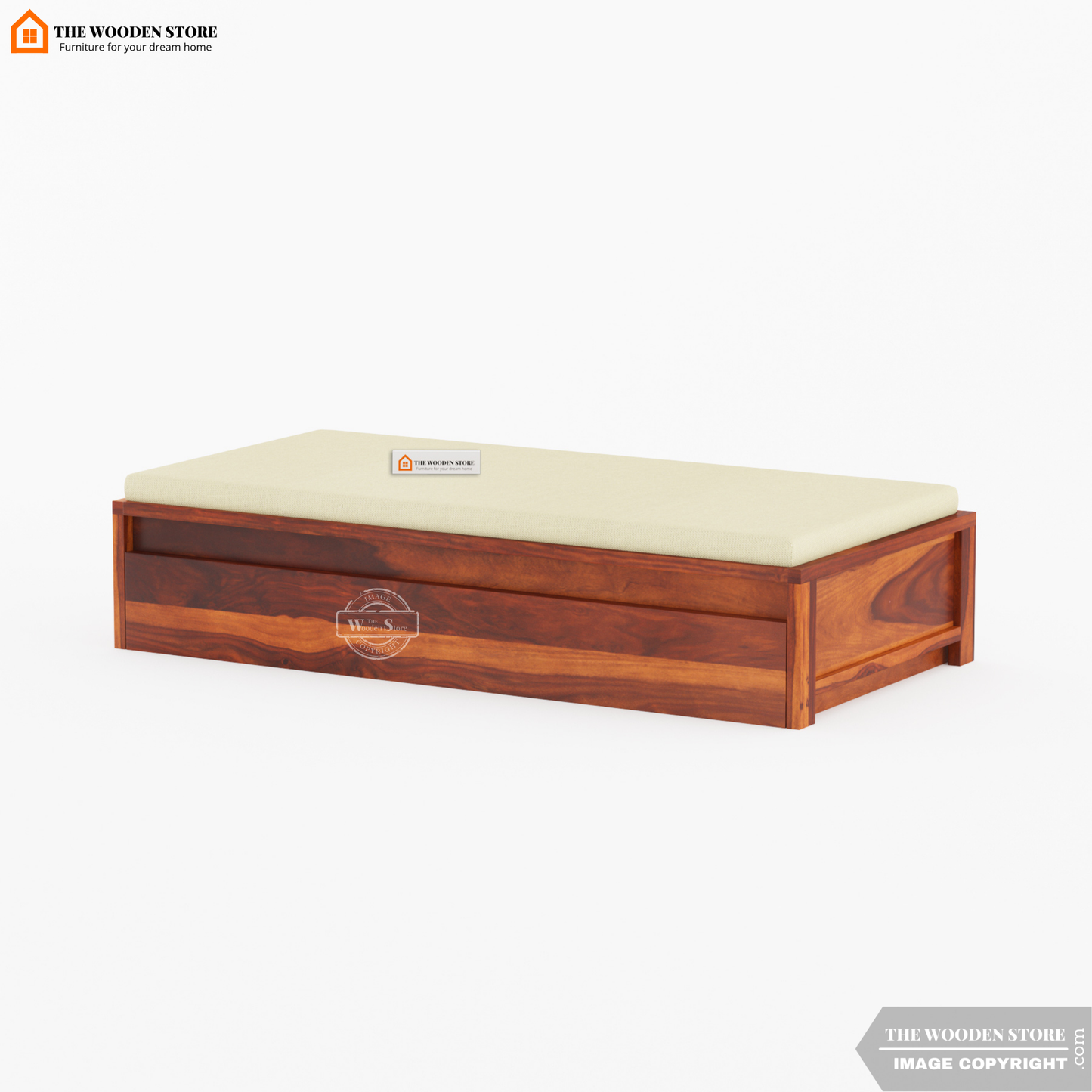 Mantra Divan with Mattress (Honey Finish)