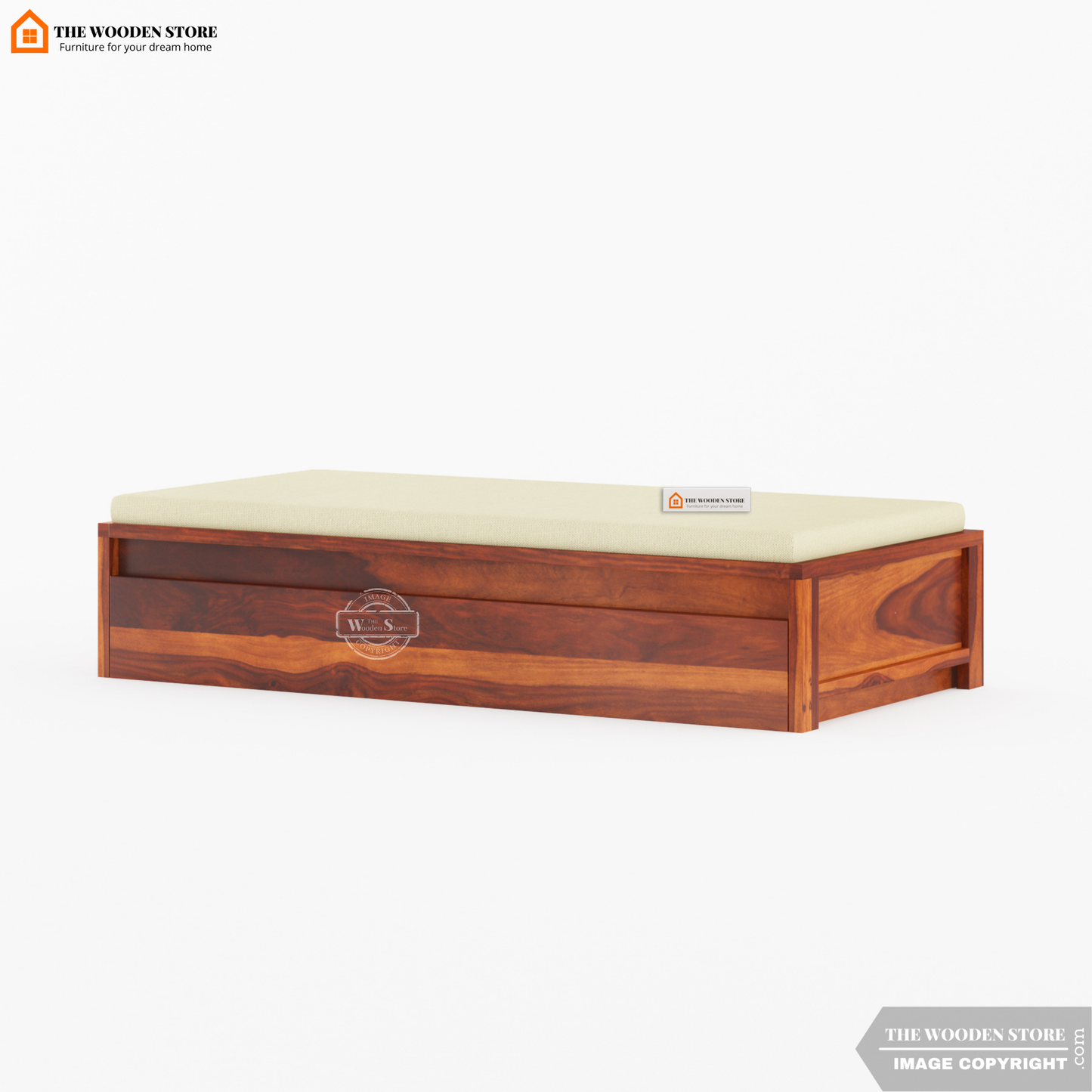 Mantra Divan with Mattress (Honey Finish)