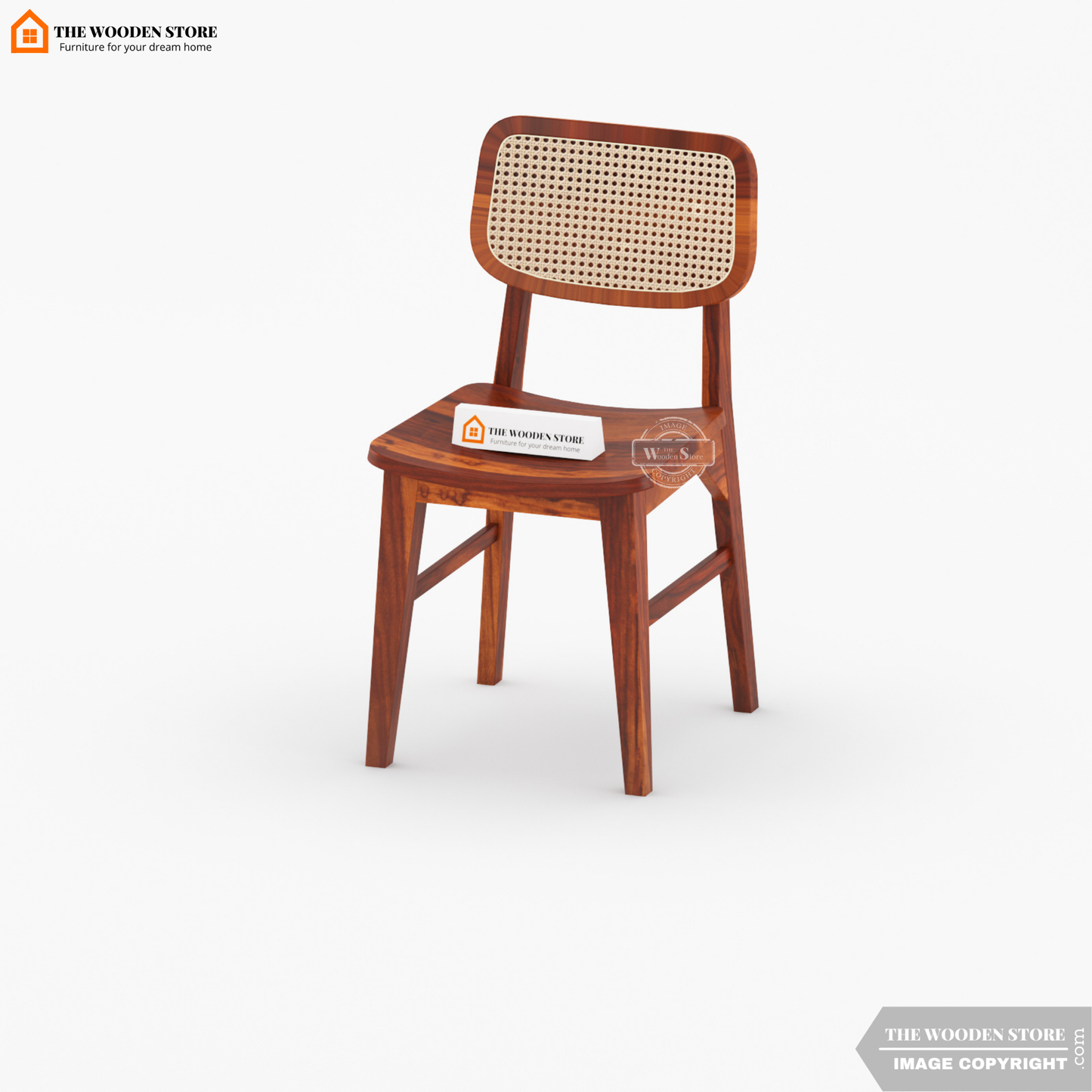 Folmar Cane 6 Seater Dining Set (Honey Finish)