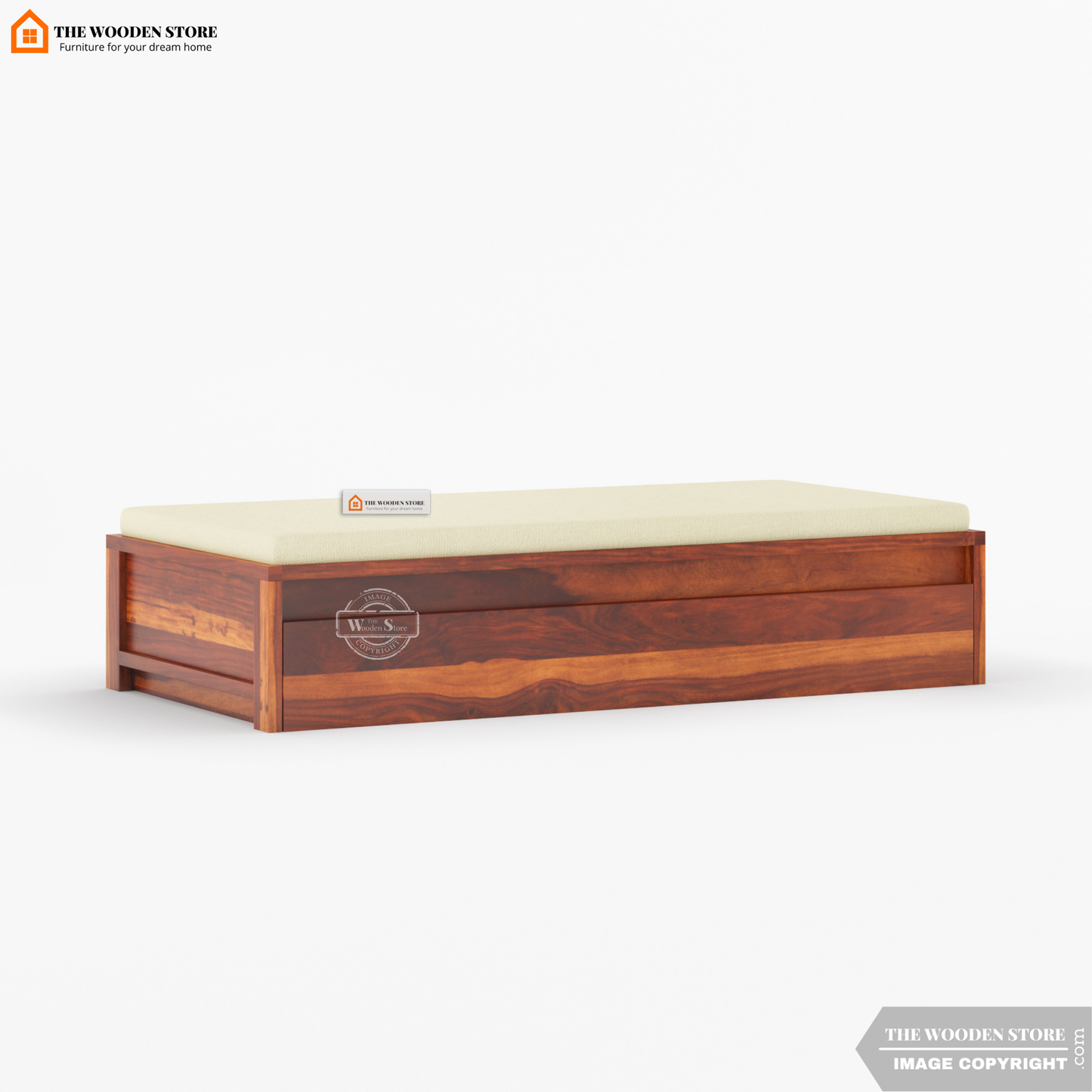 Mantra Divan with Mattress (Honey Finish)