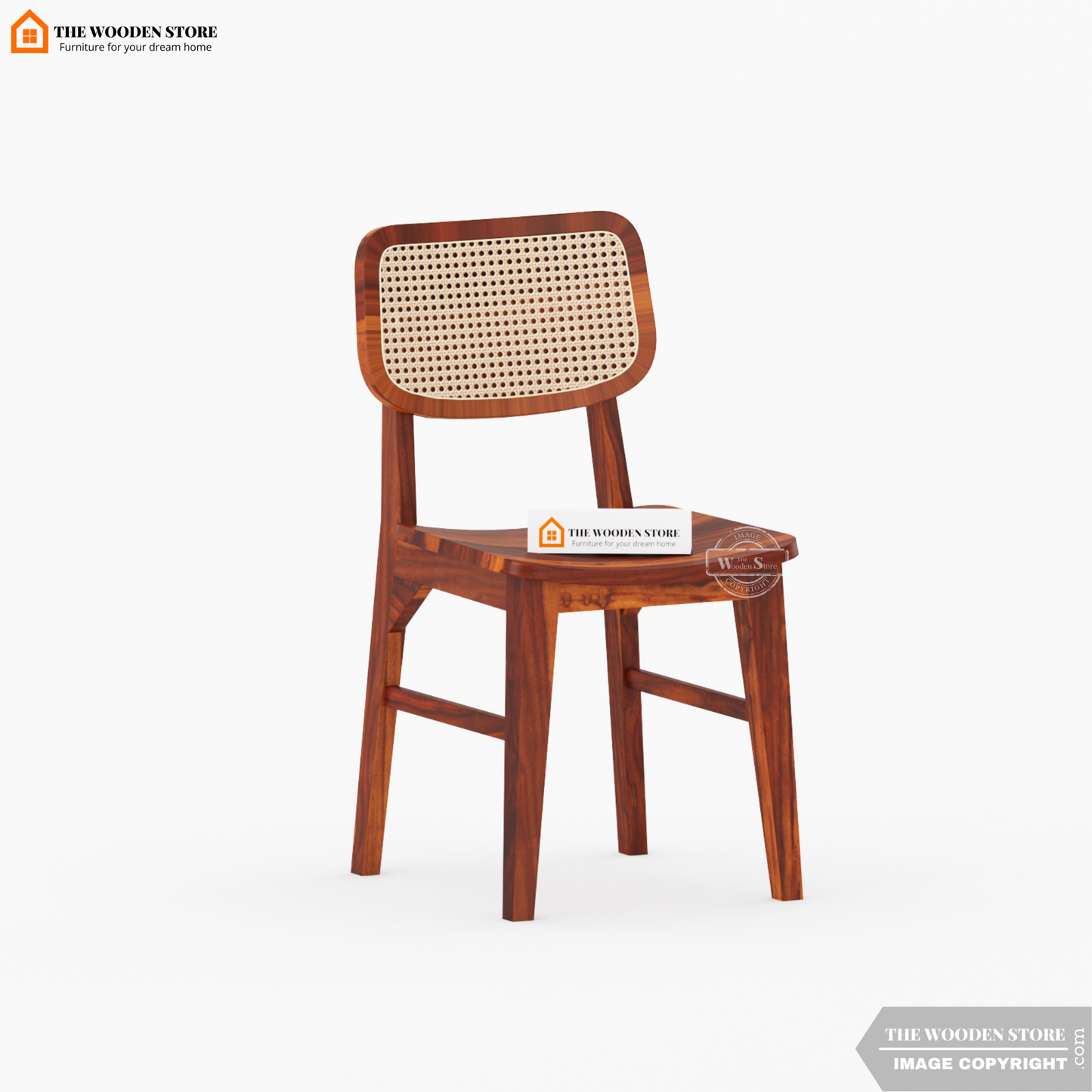 Folmar Cane 6 Seater Dining Set (Honey Finish)