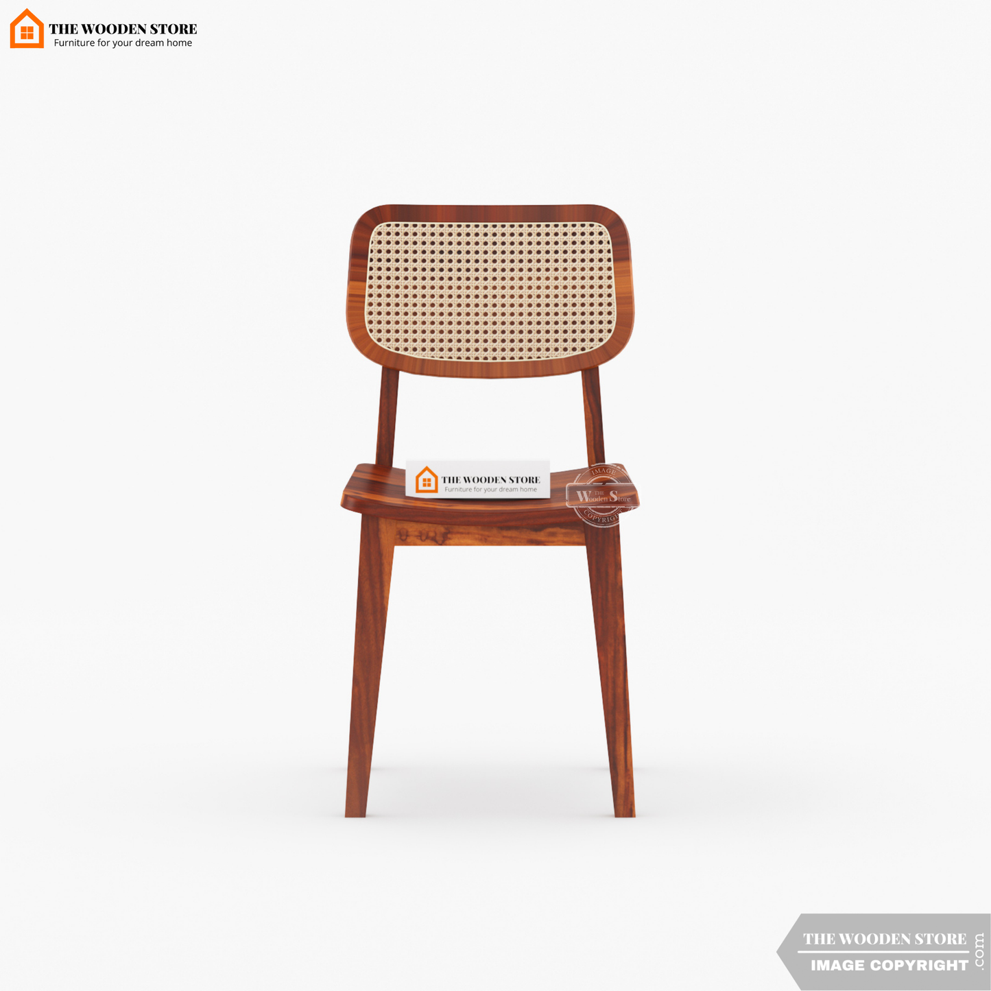 Folmar Cane 6 Seater Dining Set (Honey Finish)