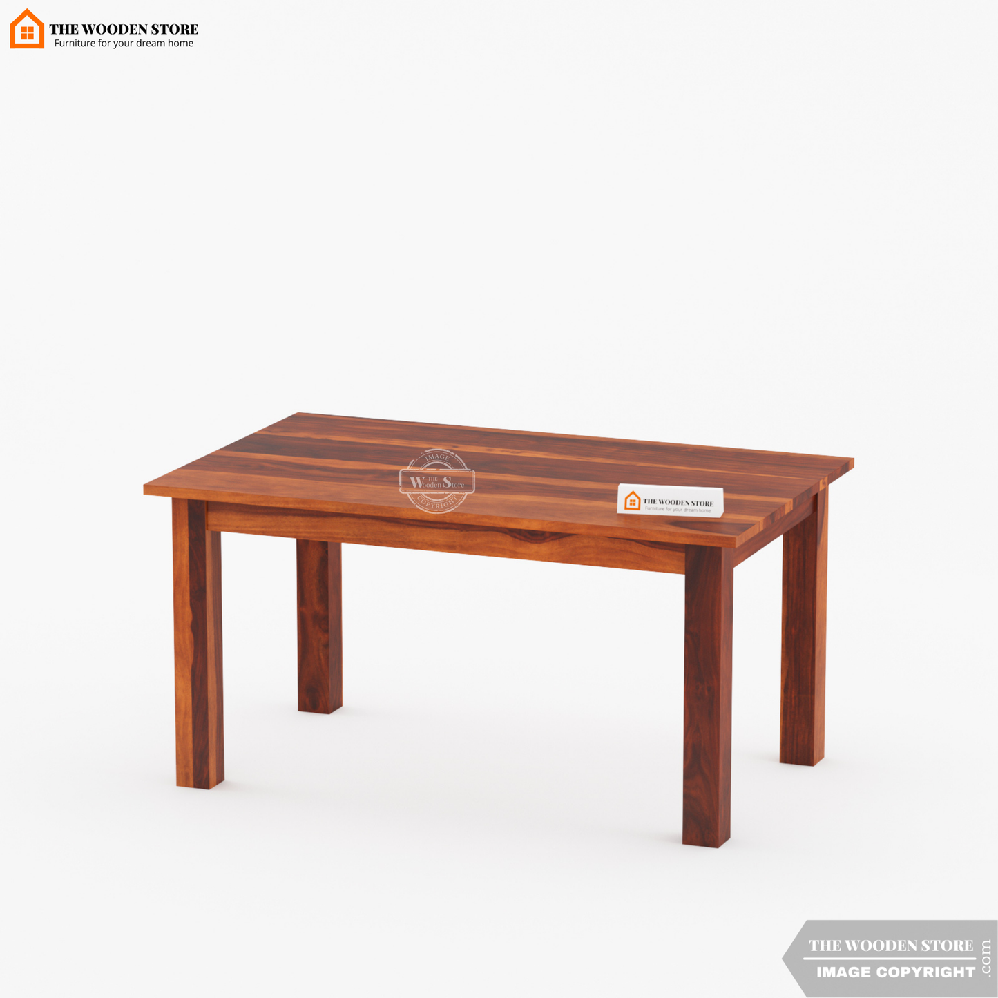 Oswald 6 Seater Dining Set (Honey Finish)