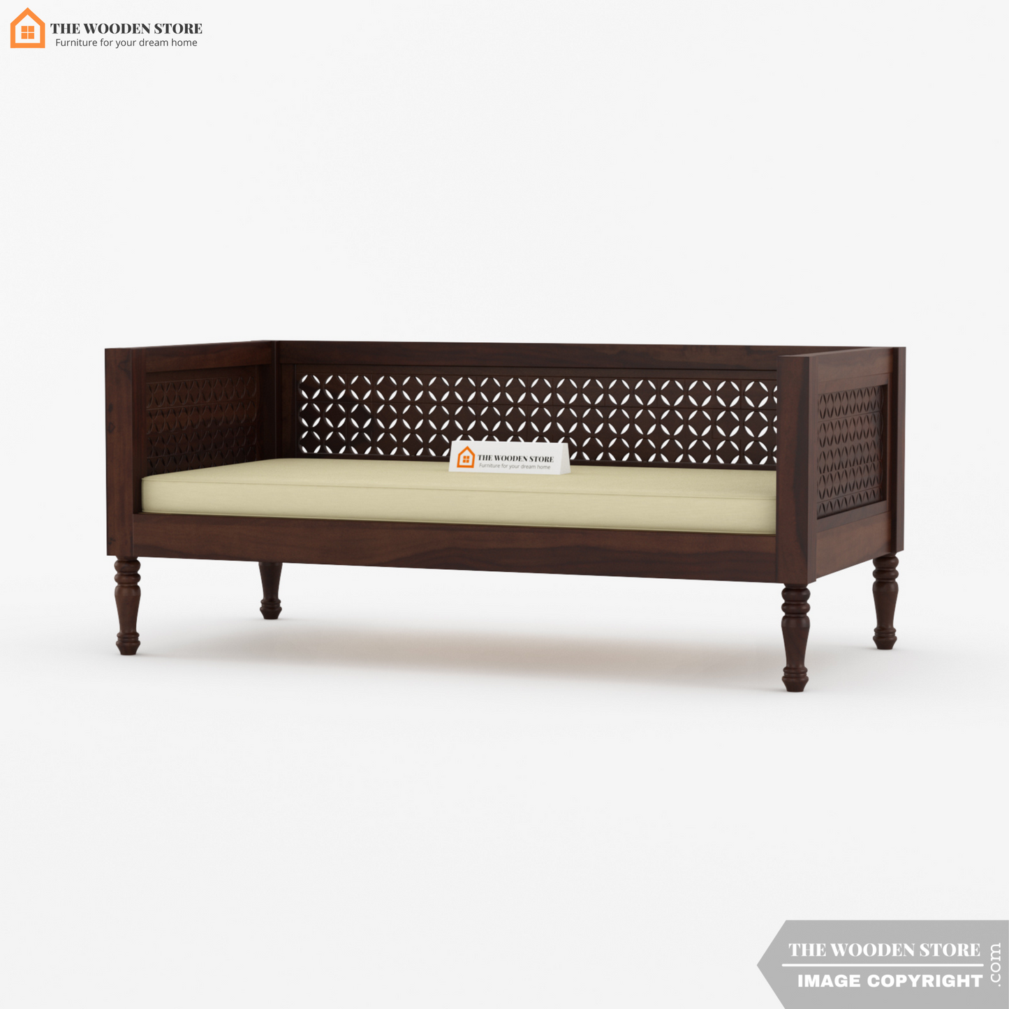 Angel Divan with Mattress (Honey Finish)