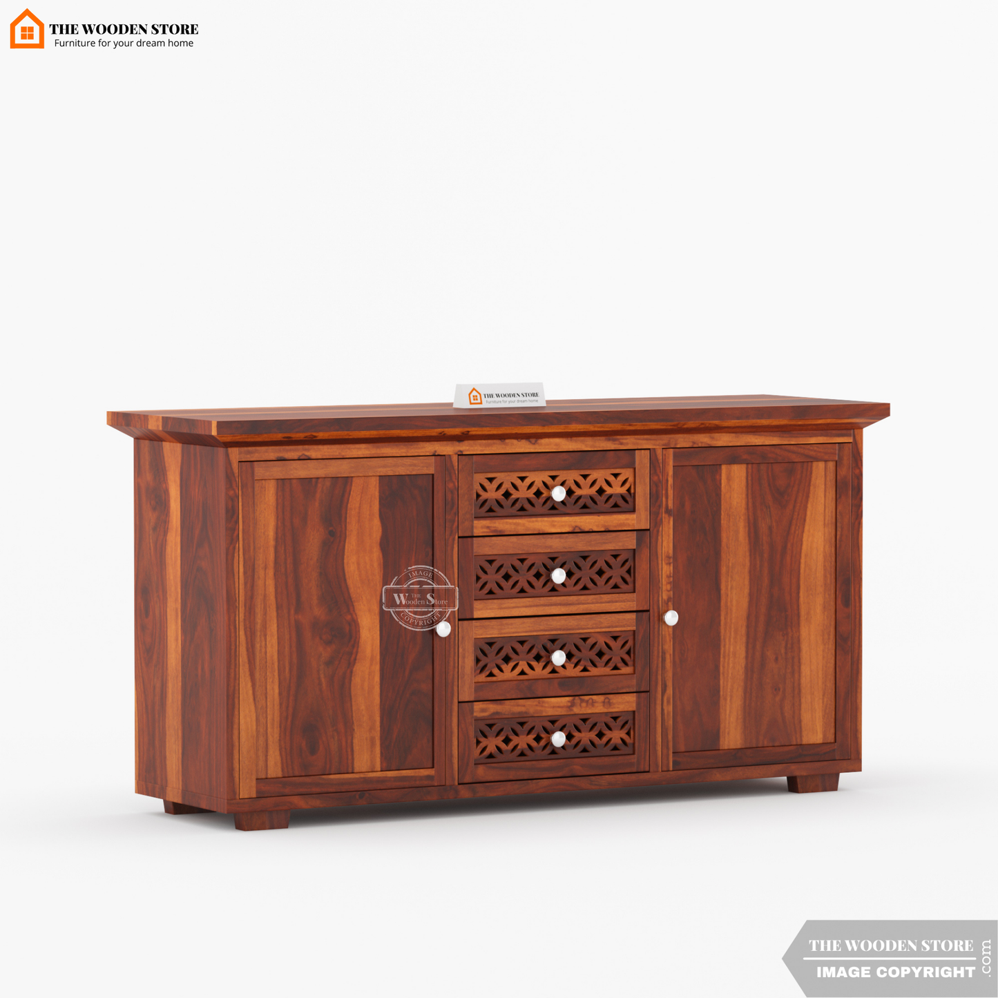 Daffy Cabinets and Sideboard (Honey Finish)