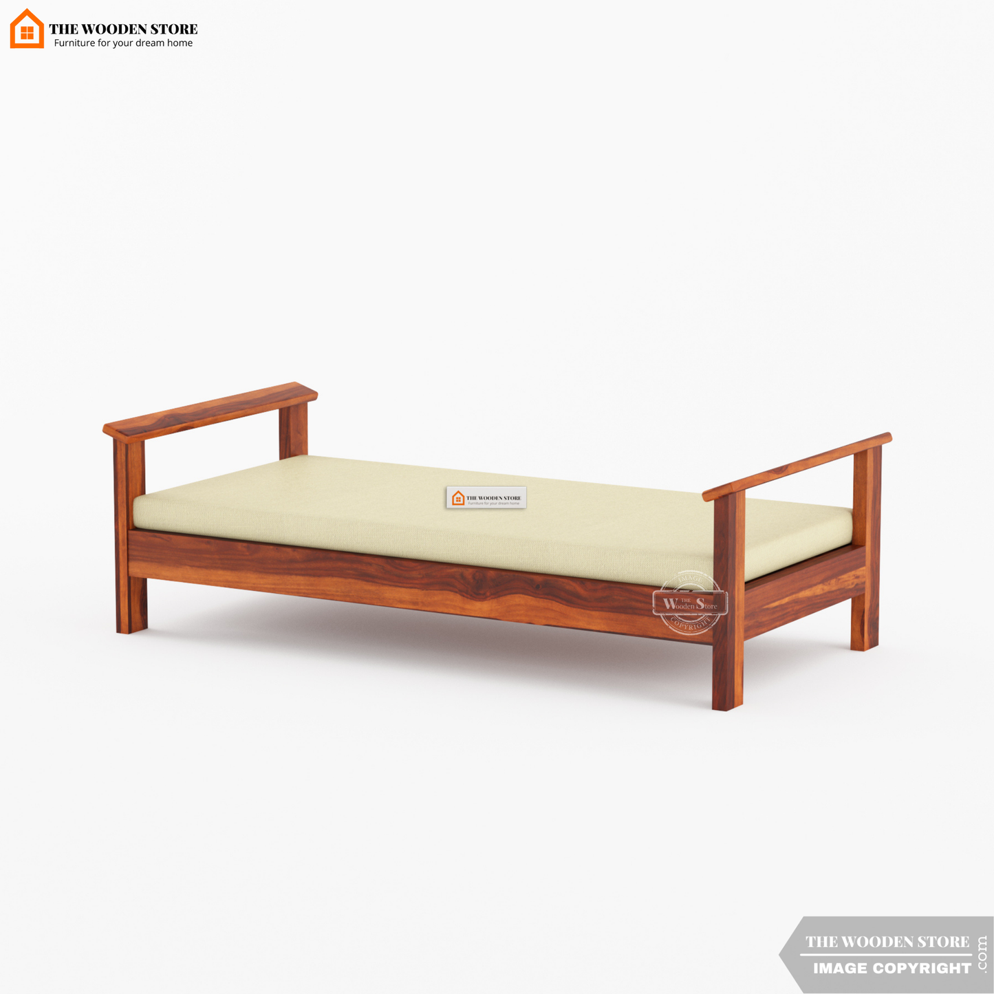 Suhara Divan with Mattress (Honey Finish)
