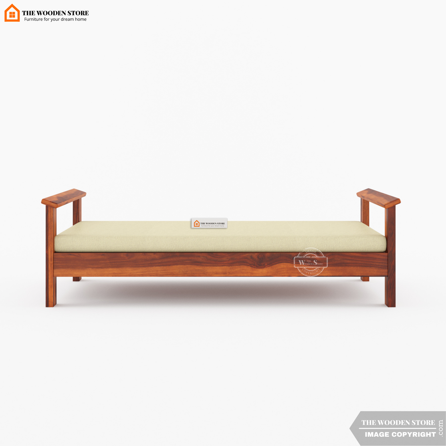 Suhara Divan with Mattress (Honey Finish)
