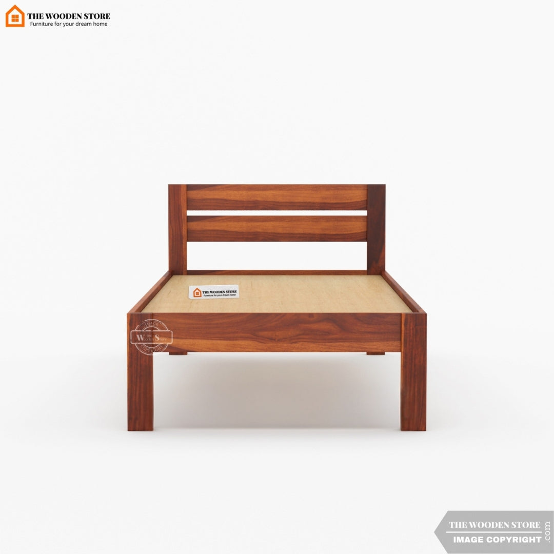 Jasper Single Bed Without Storage ( Honey Finish )