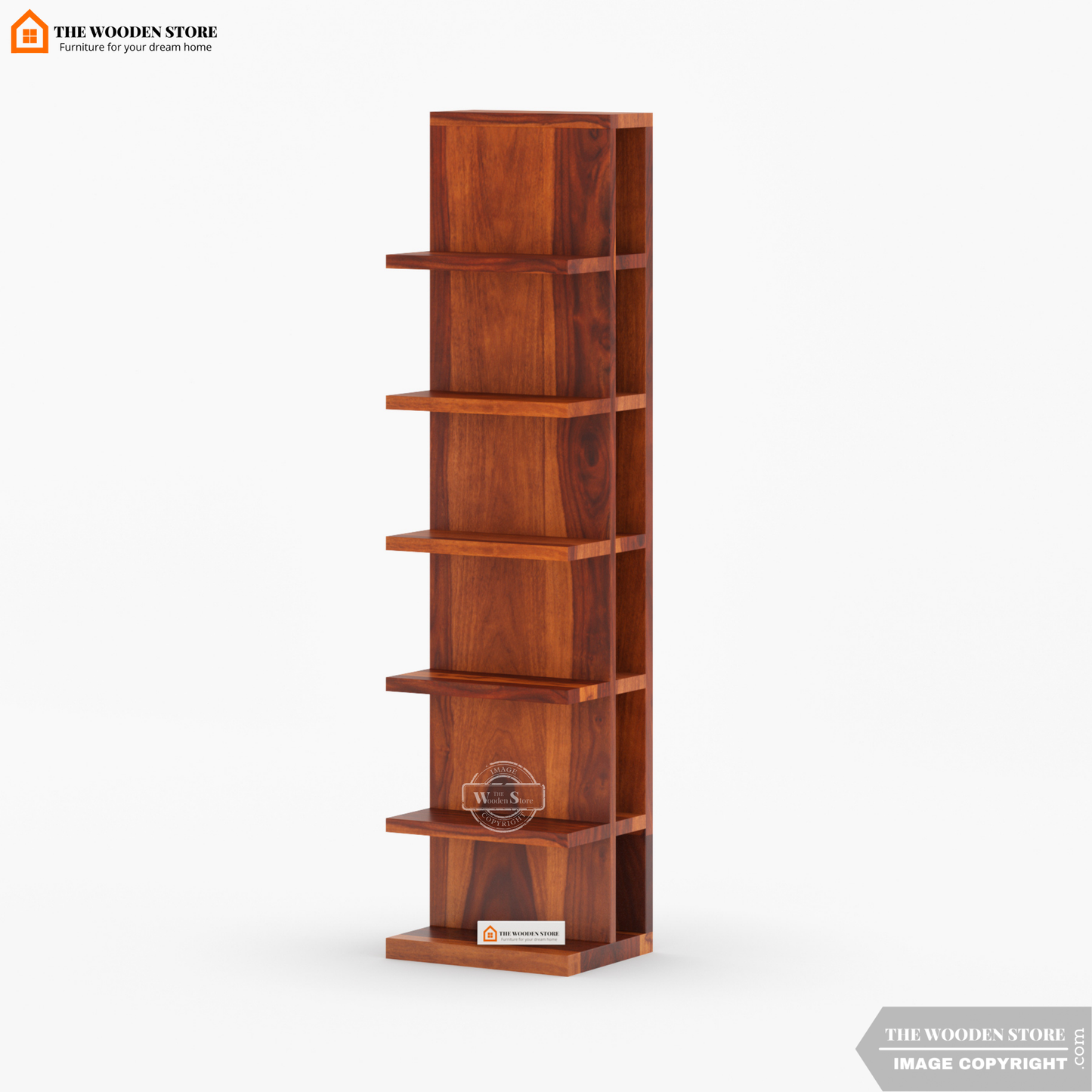 Shelfie Magazine Rack (Honey Finish)