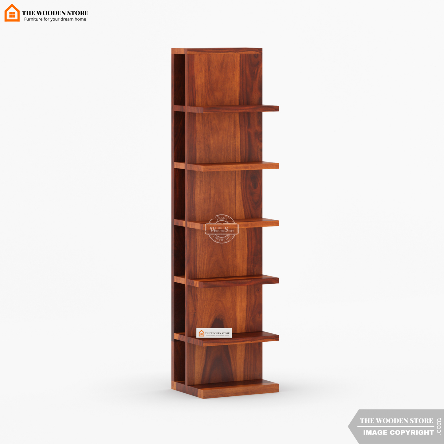 Shelfie Magazine Rack (Honey Finish)