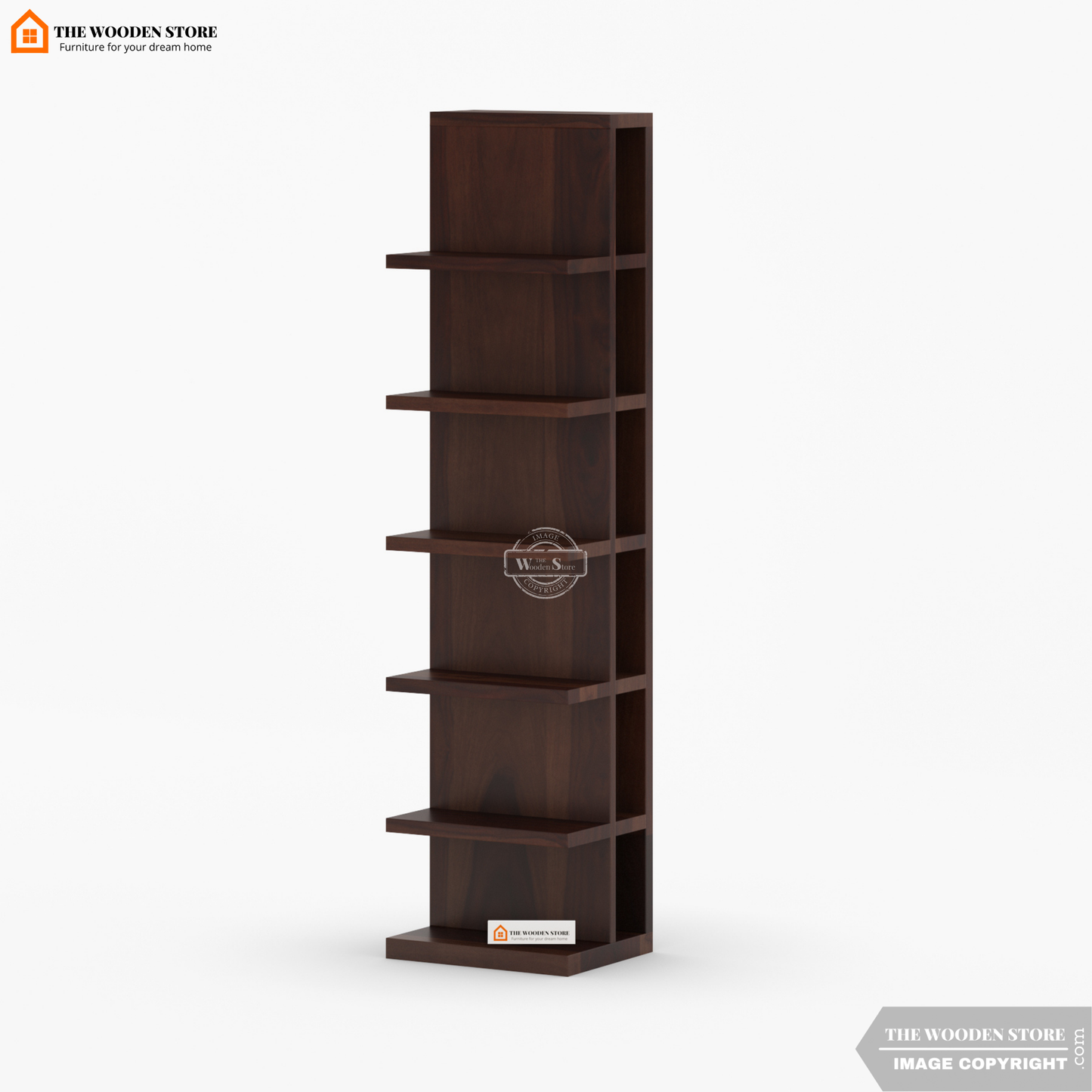 Shelfie Magazine Rack (Walnut Finish)