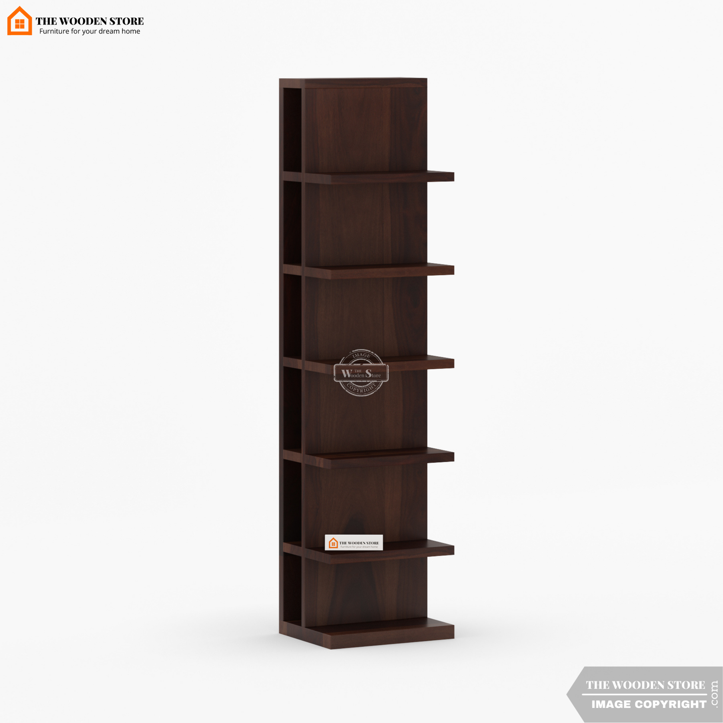 Shelfie Magazine Rack (Walnut Finish)