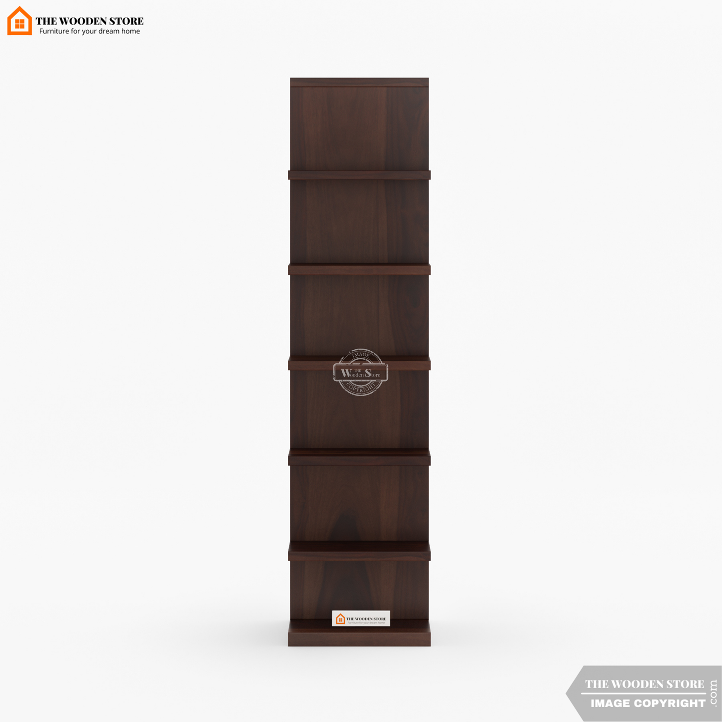 Shelfie Magazine Rack (Walnut Finish)