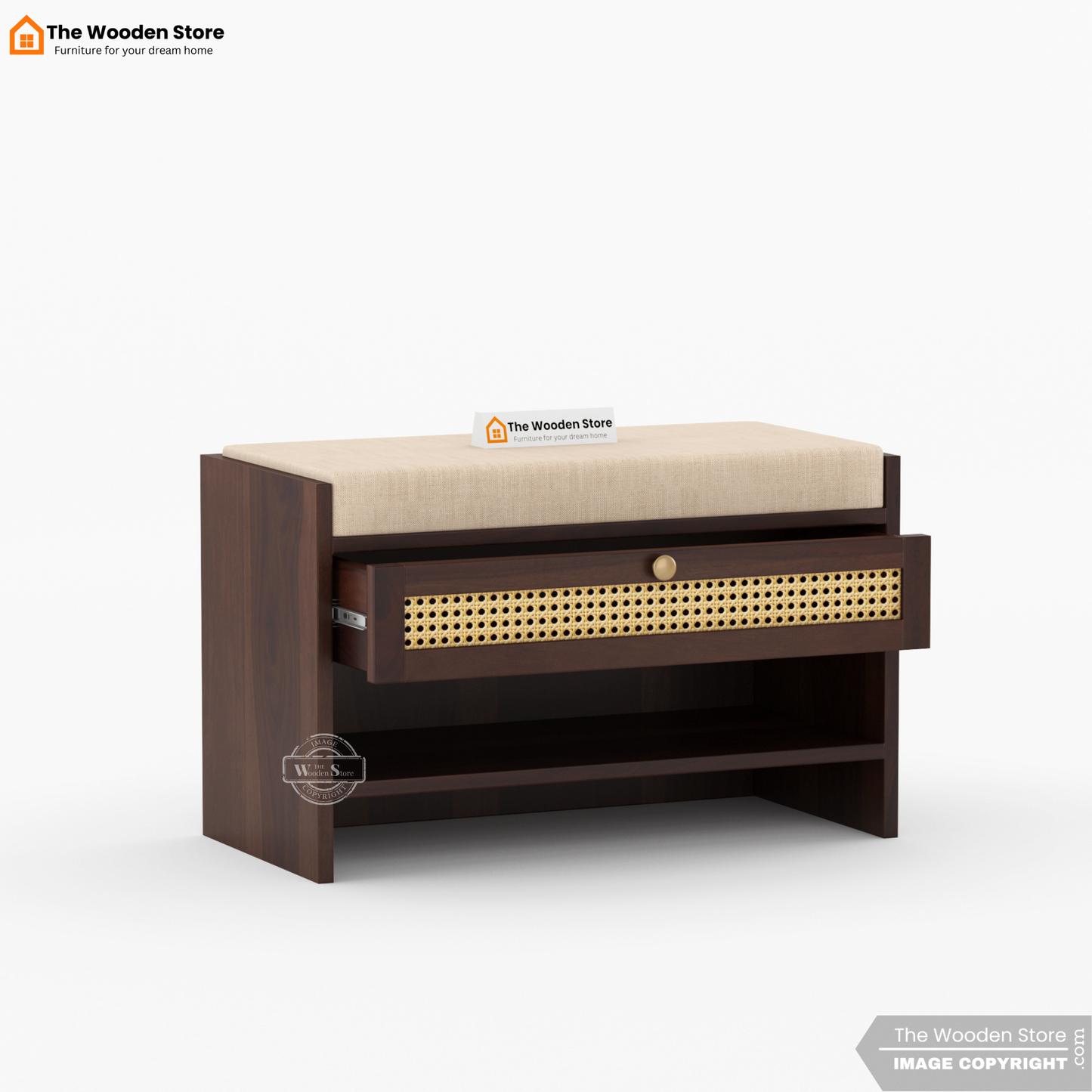 Karo Shoe Cabinet (Walnut Finish)