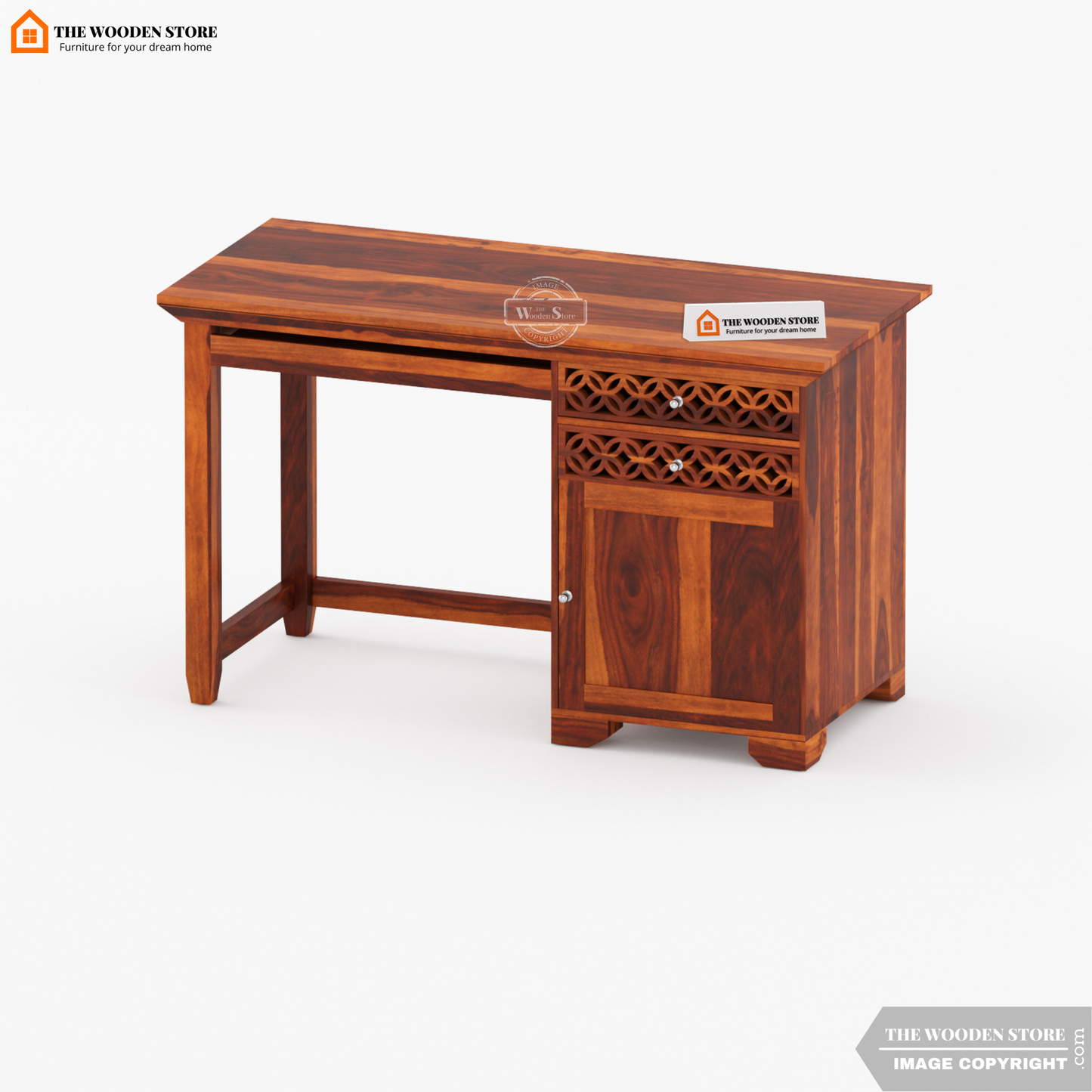 Daffy Study Table (Honey Finish)