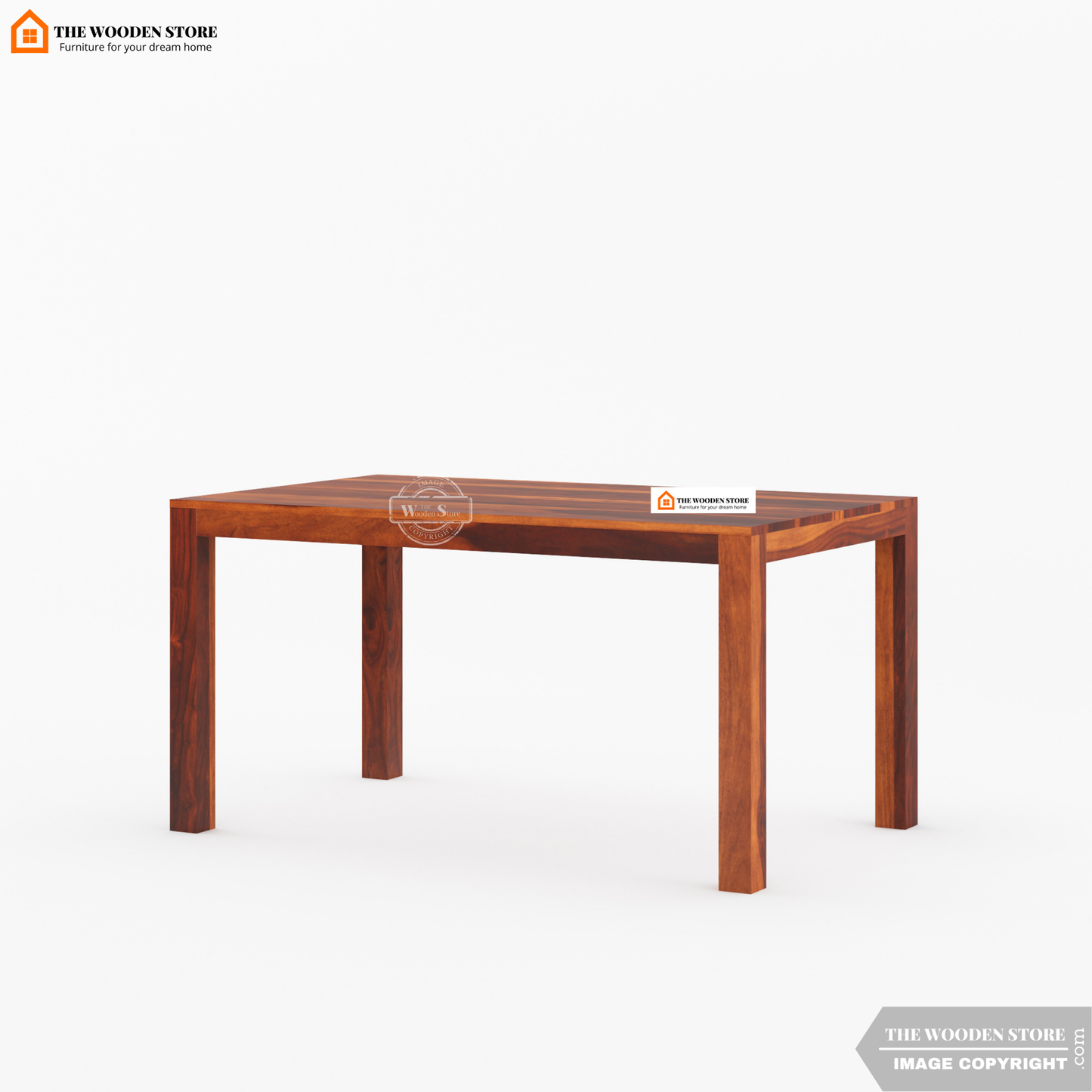 Tobey 6 Seater Dining Set With Bench (Honey Finish)
