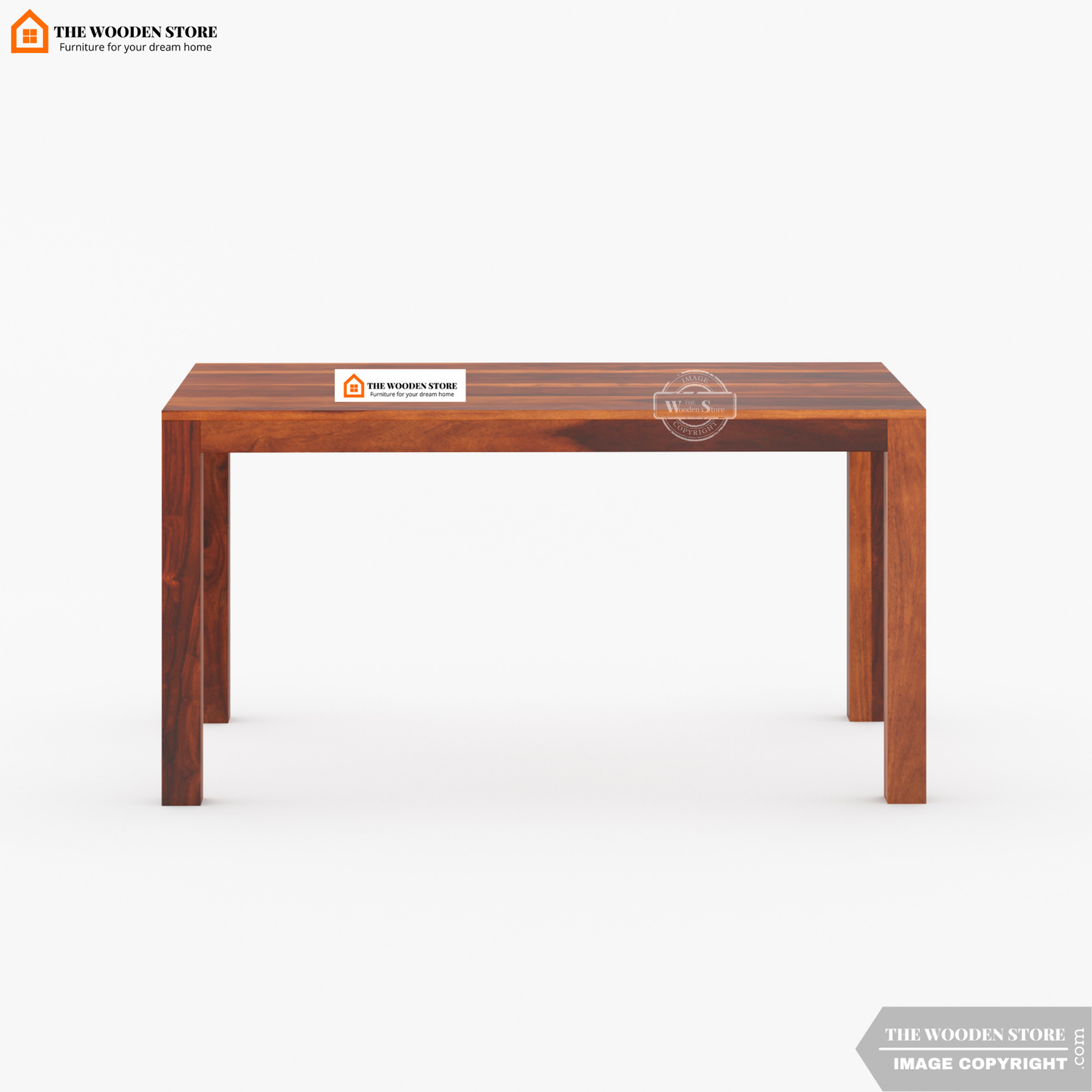 Tobey 6 Seater Dining Set With Bench (Honey Finish)