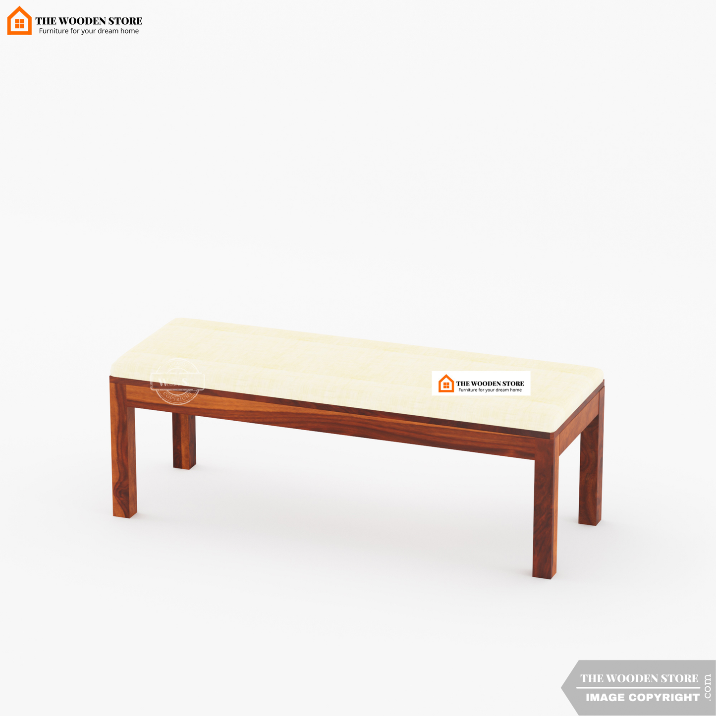 Tobey 6 Seater Dining Set With Bench (Honey Finish)