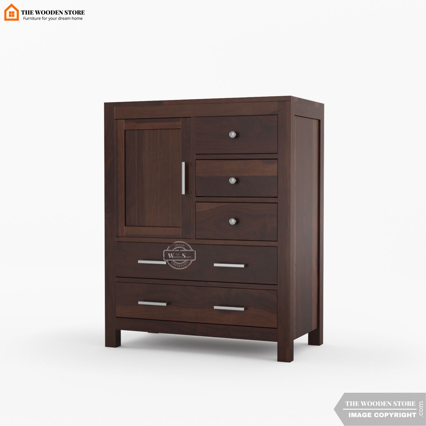 Bristol Chest Of Drawers (Walnut Finish)