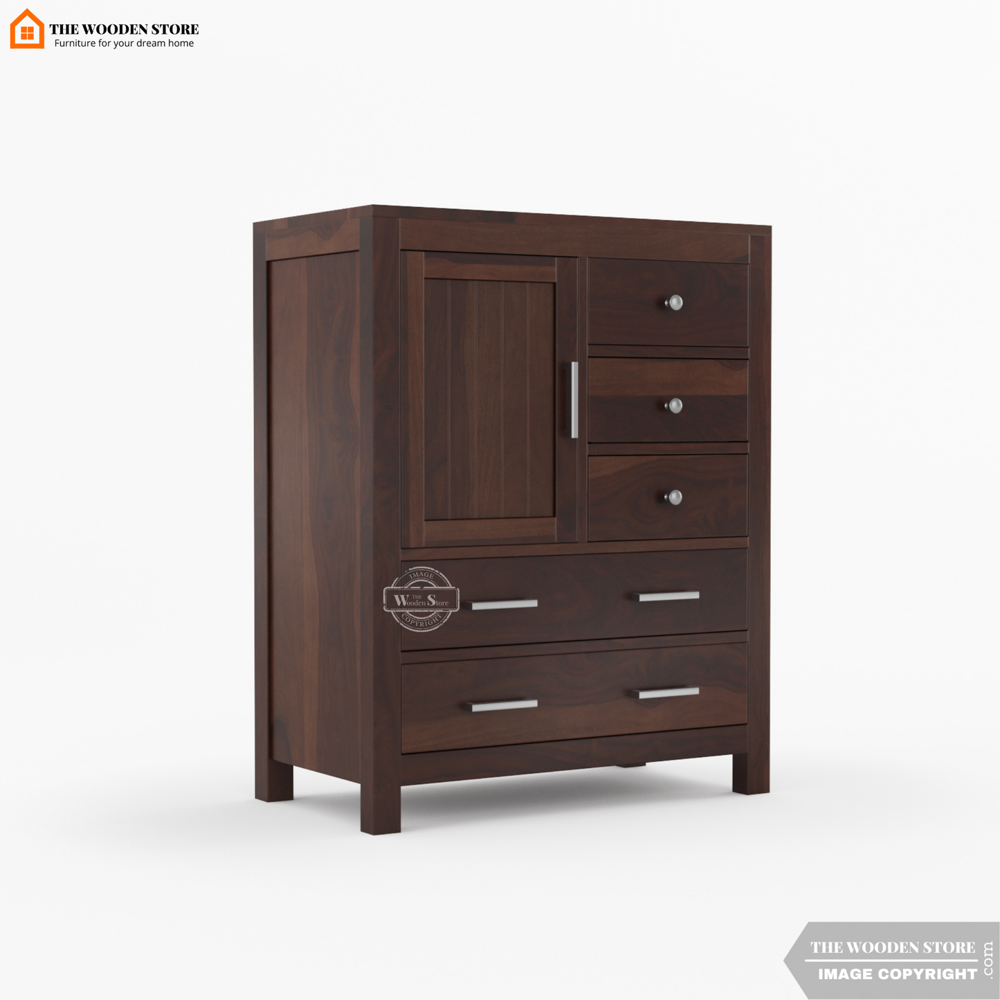 Bristol Chest Of Drawers (Walnut Finish)