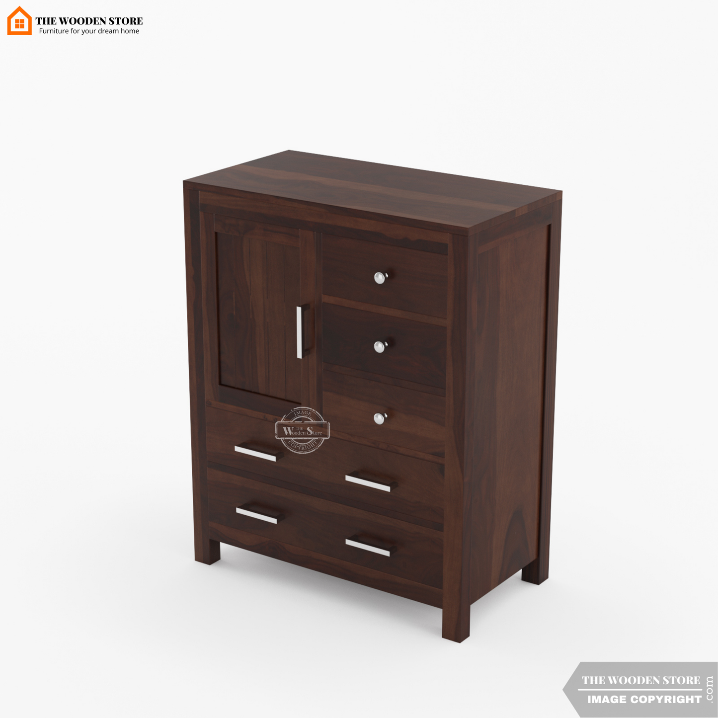 Bristol Chest Of Drawers (Walnut Finish)