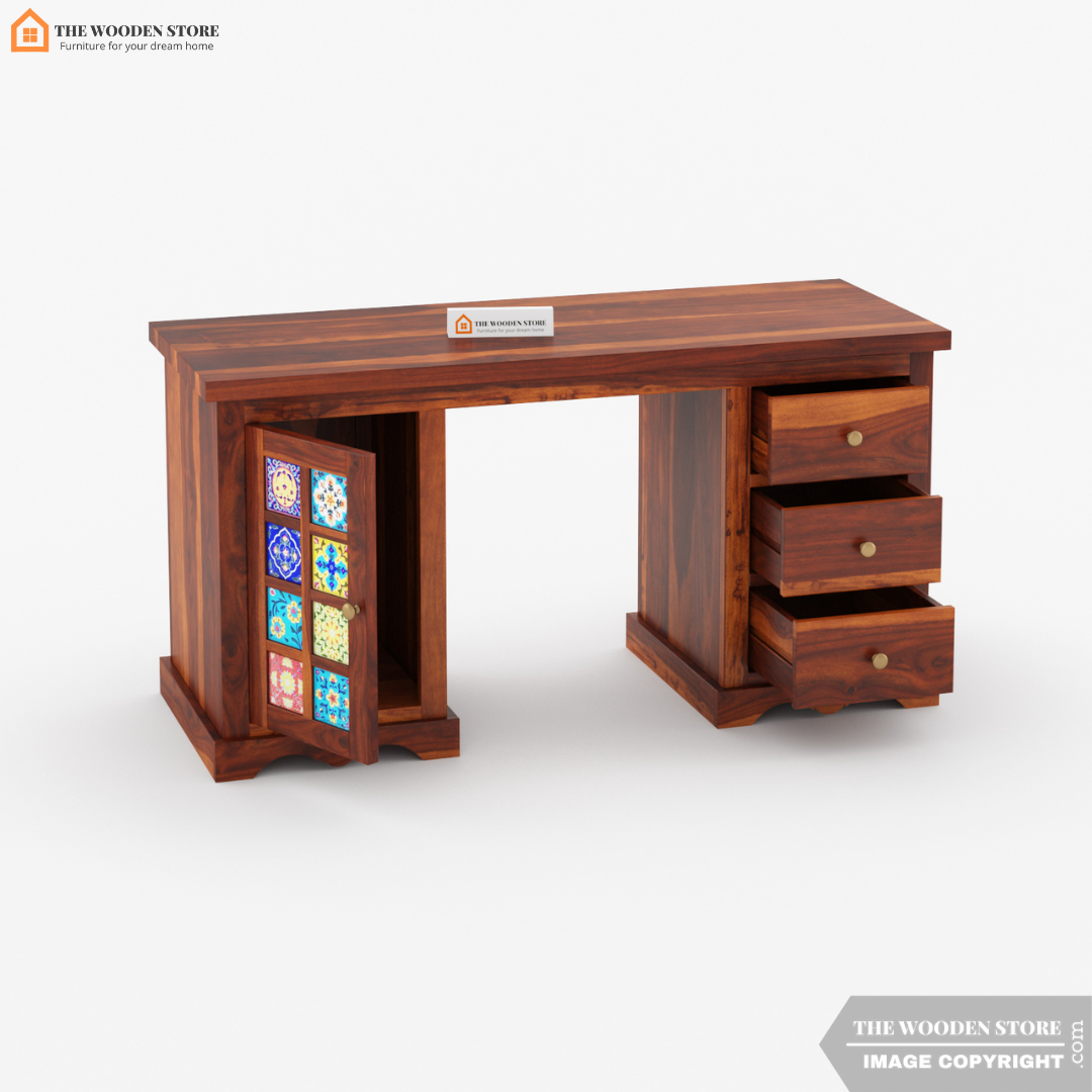 Bunny Study Table (Honey Finish)
