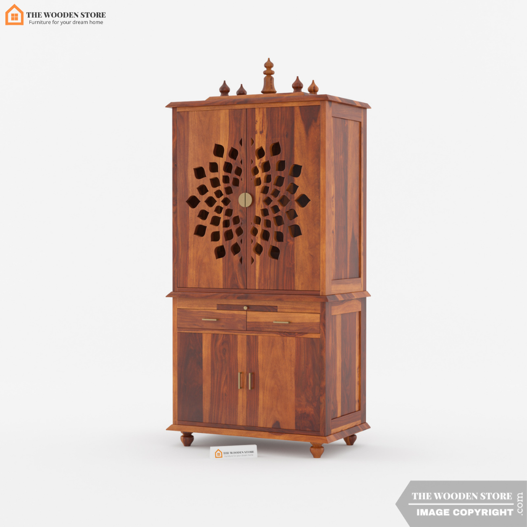 Amritam Home Temple (Honey Finish)