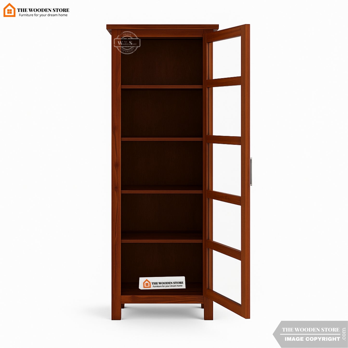 Anders Kitchen Cabinet (Honey Finish)