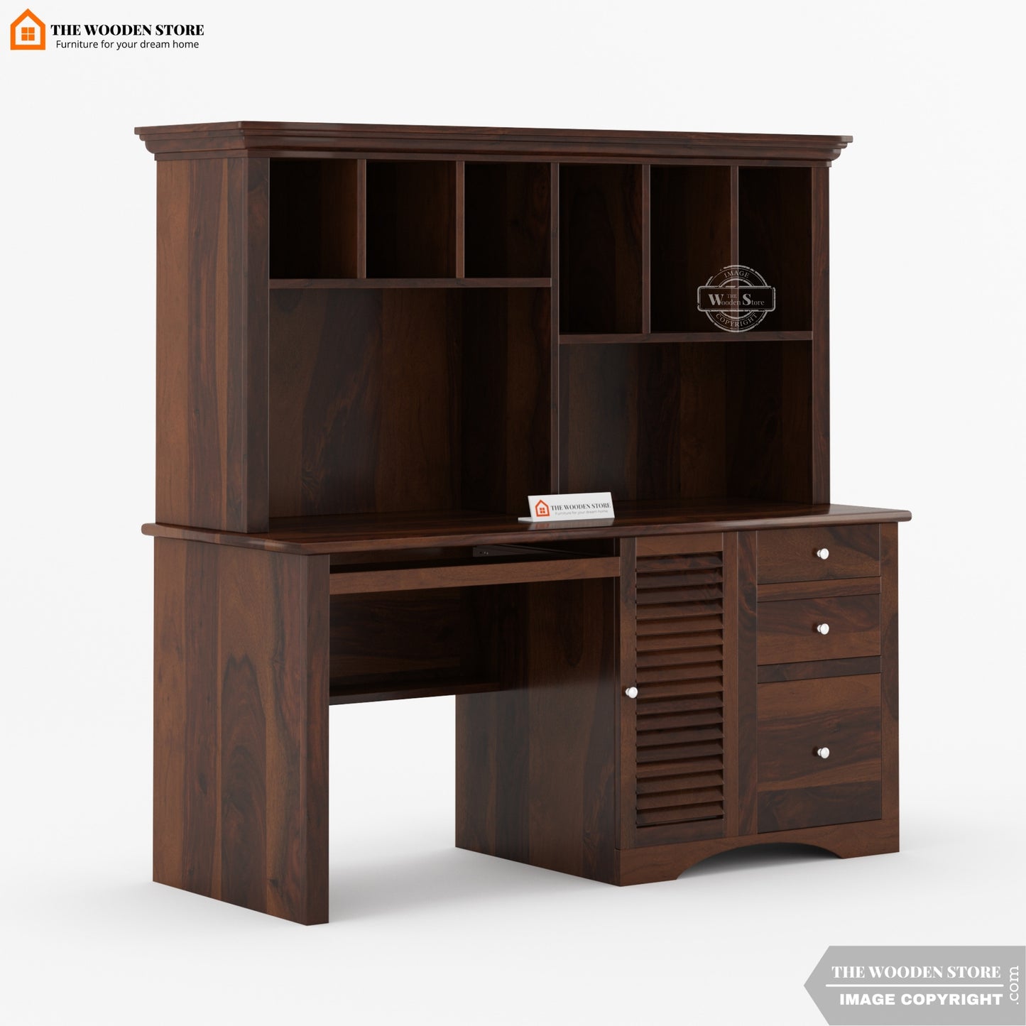 Octave Study Table (Walnut Finish)