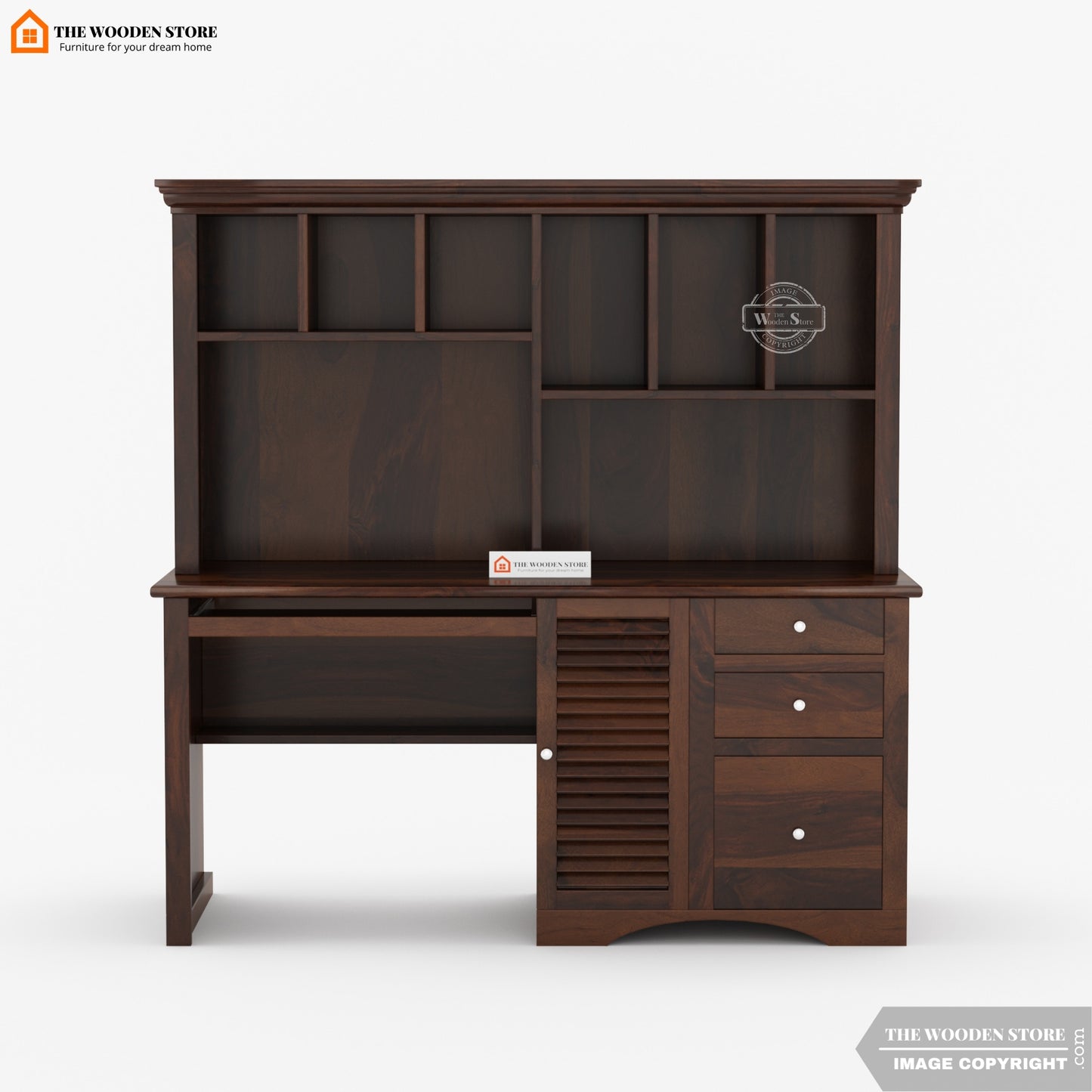 Octave Study Table (Walnut Finish)