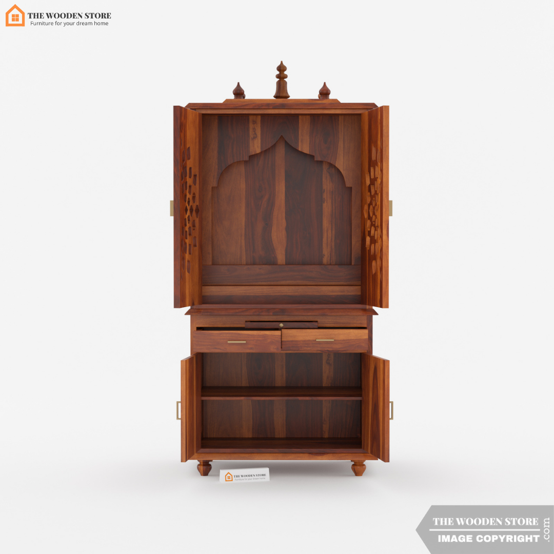 Amritam Home Temple (Honey Finish)
