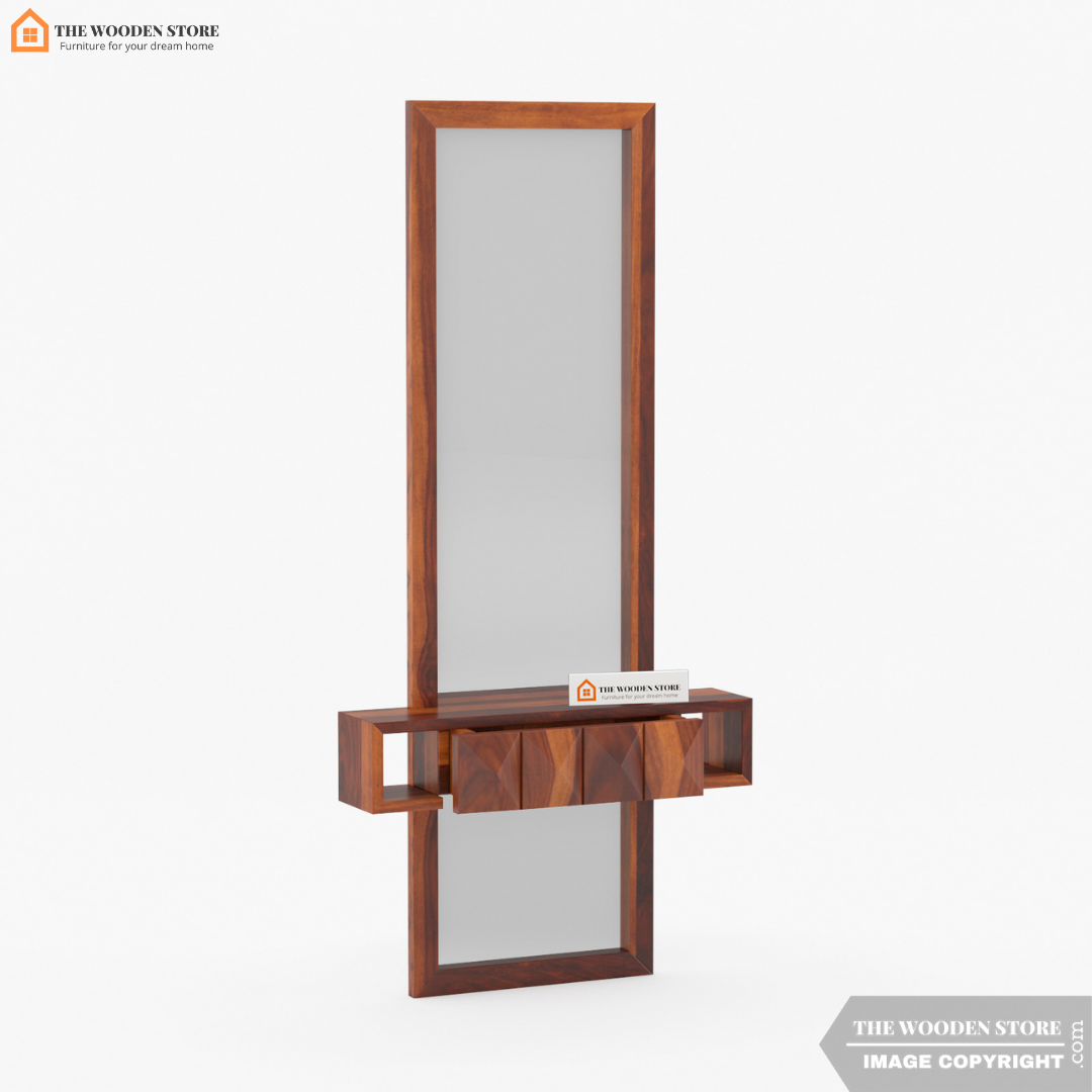 Morris Wall Mounted Dressing Table (Honey Finish)