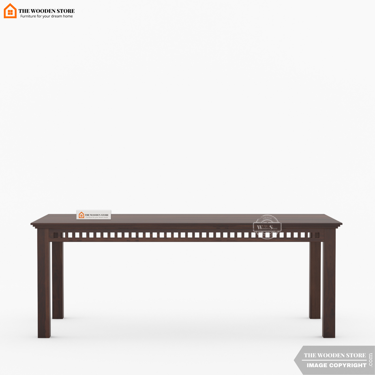 Donald 8 Seater Dining Set (Walnut Finish)