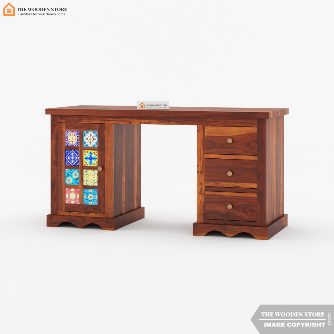 Bunny Study Table (Honey Finish)