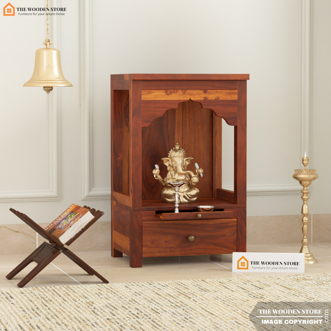 Siddhi Home Temple (Honey Finish)
