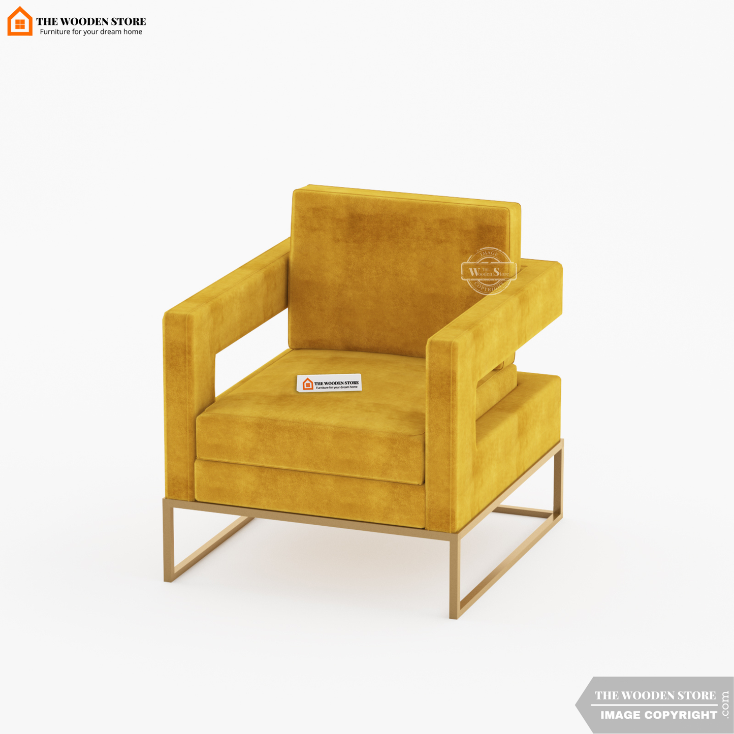 Verve Arm Chair (Orange Gold)