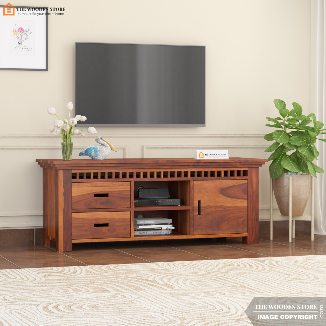 Donald Tv Unit (Honey Finish)