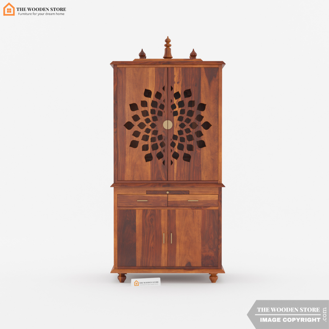 Amritam Home Temple (Honey Finish)