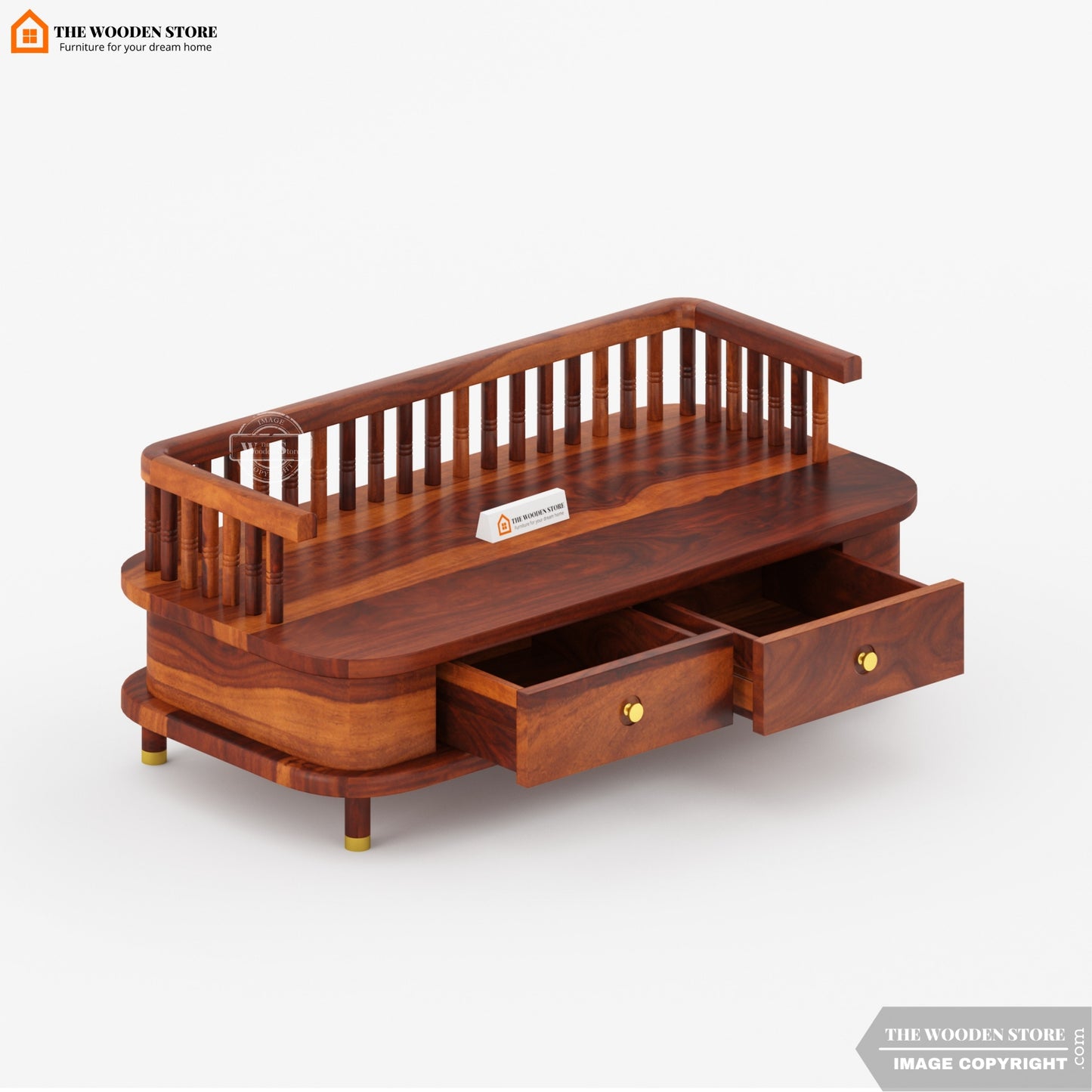 Divyam Home Temple (Honey Finish)