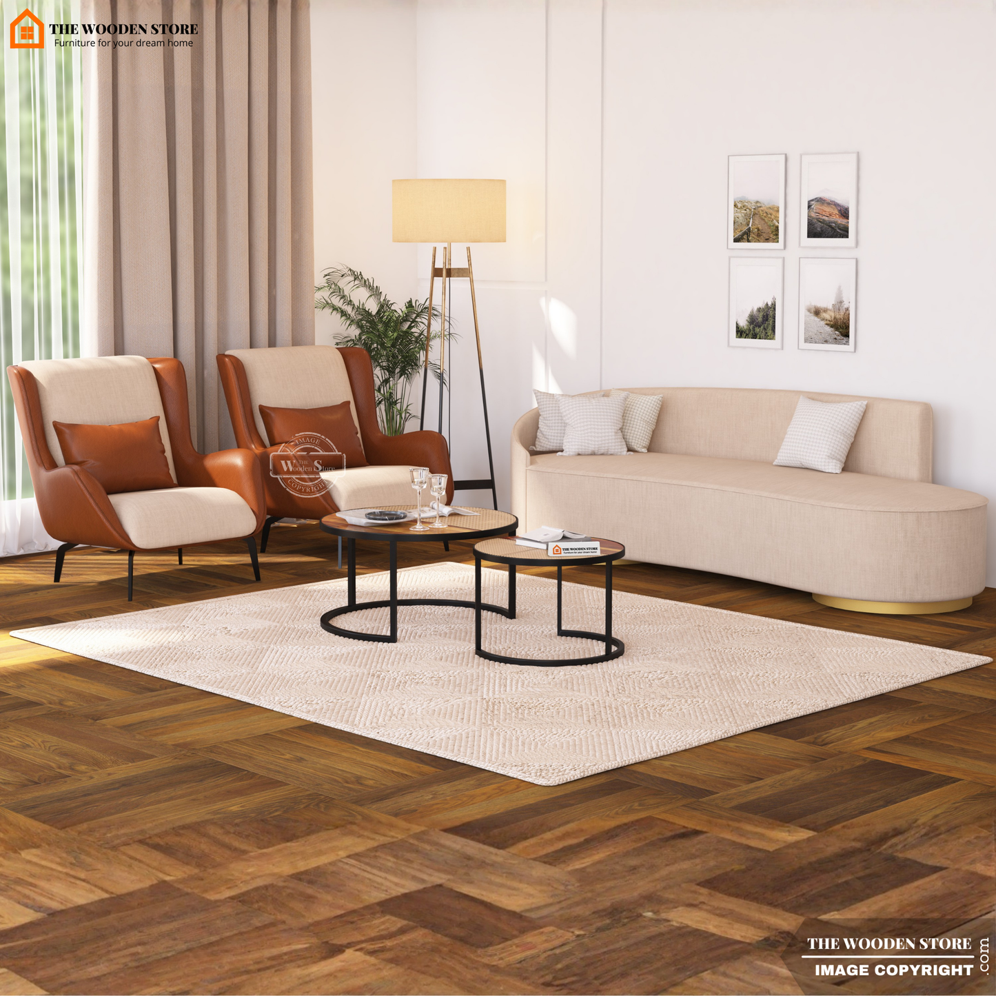 Zenith Lounge Chair (Chestnut Brown)