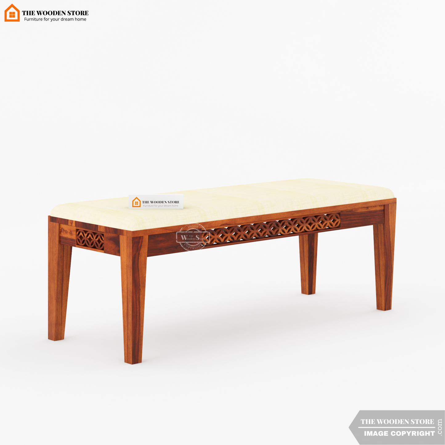 Daffy Bench without Backrest (Honey Finish)