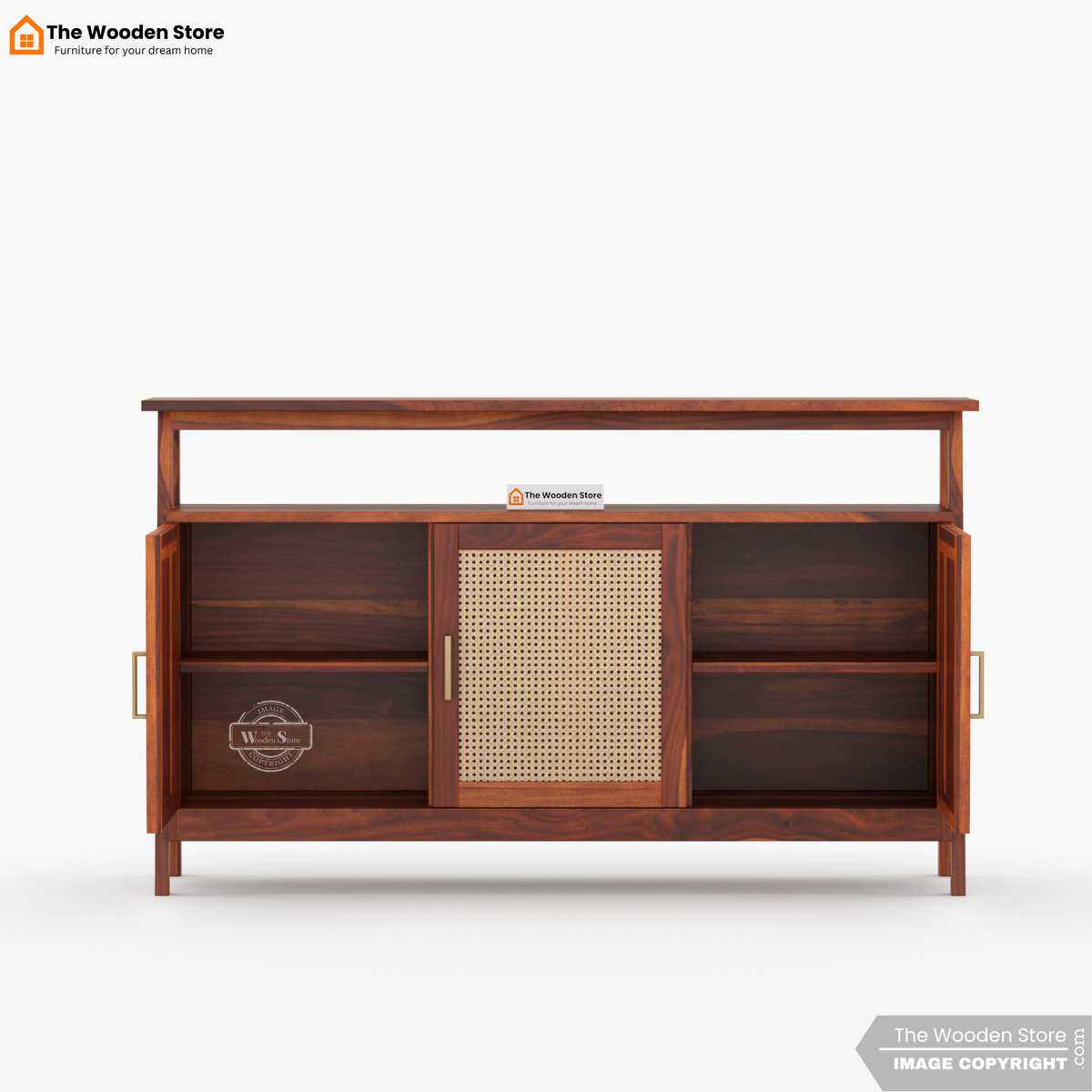 Genie Console Table (Honey Finish)