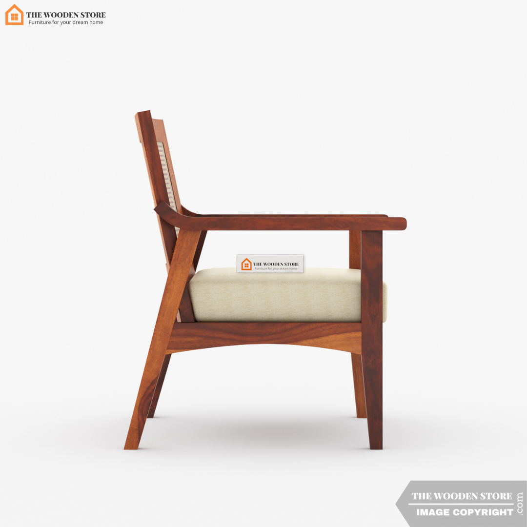 Dzire Cane Arm Chair (Honey Finish)