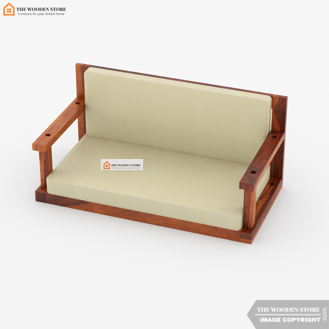 Elias Wooden Swing Chair (Honey Finish)