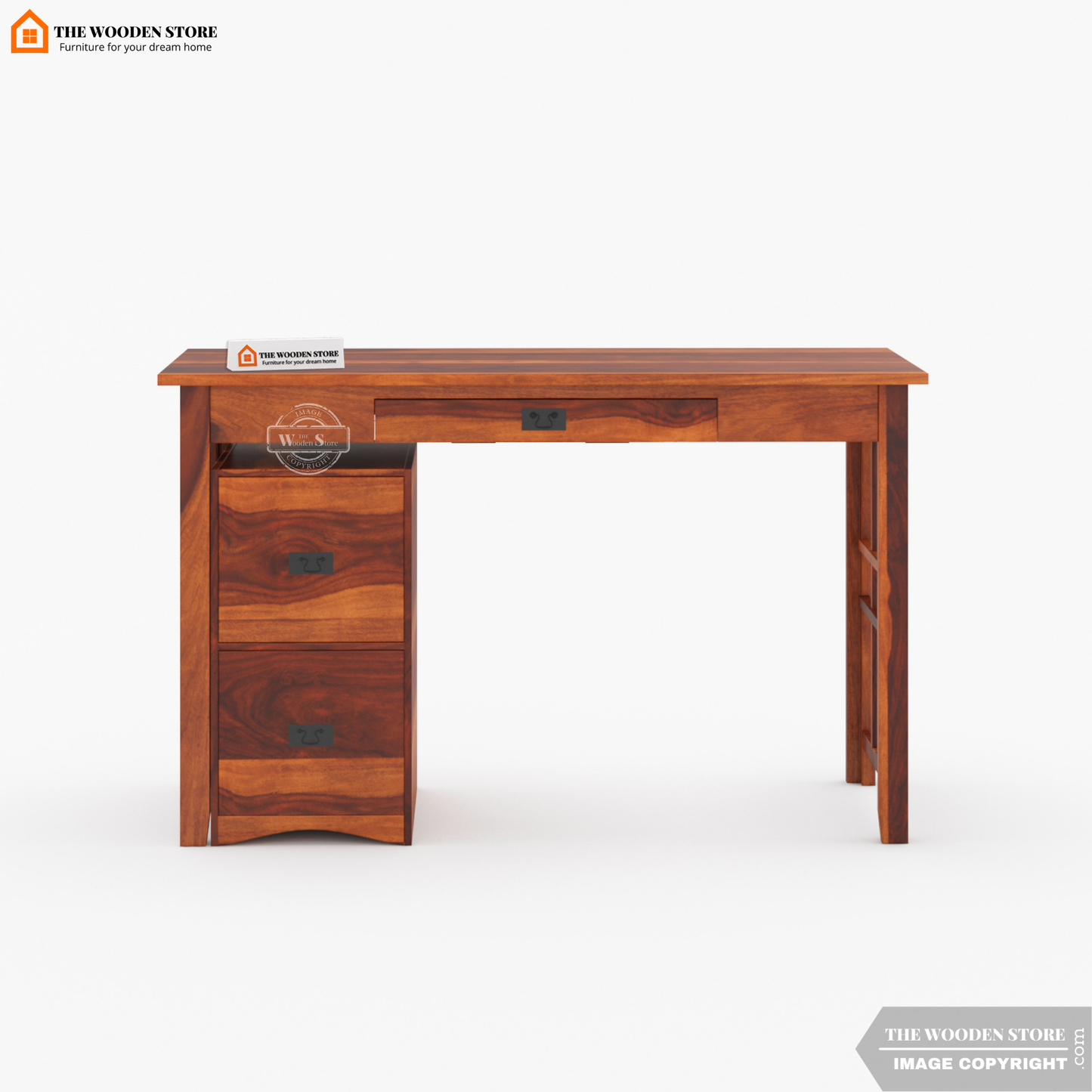 Aspire Study Table (Honey Finish)