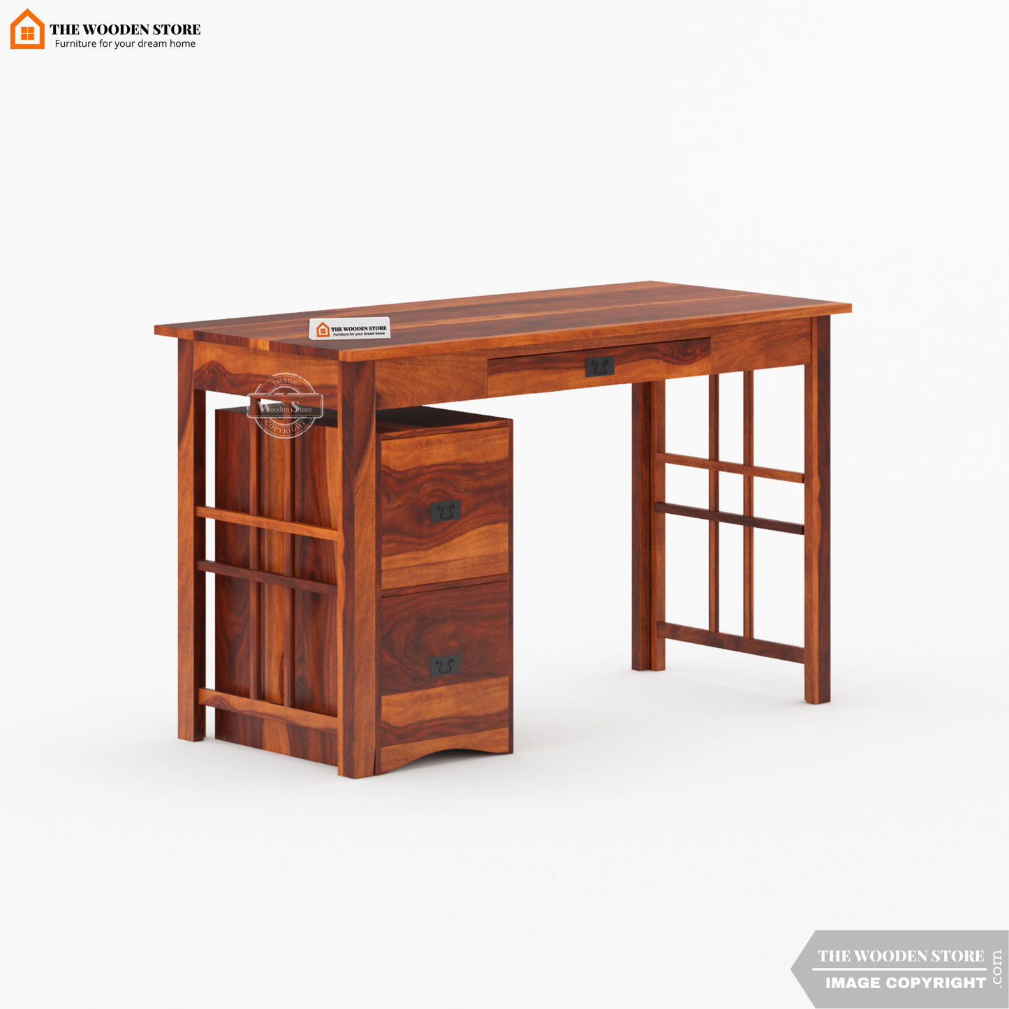 Aspire Study Table (Honey Finish)