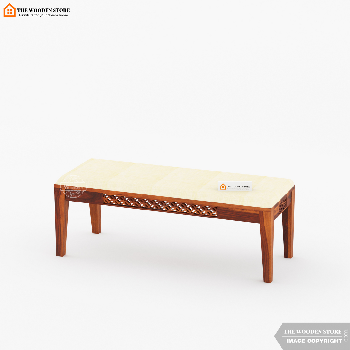 Daffy Bench without Backrest (Honey Finish)