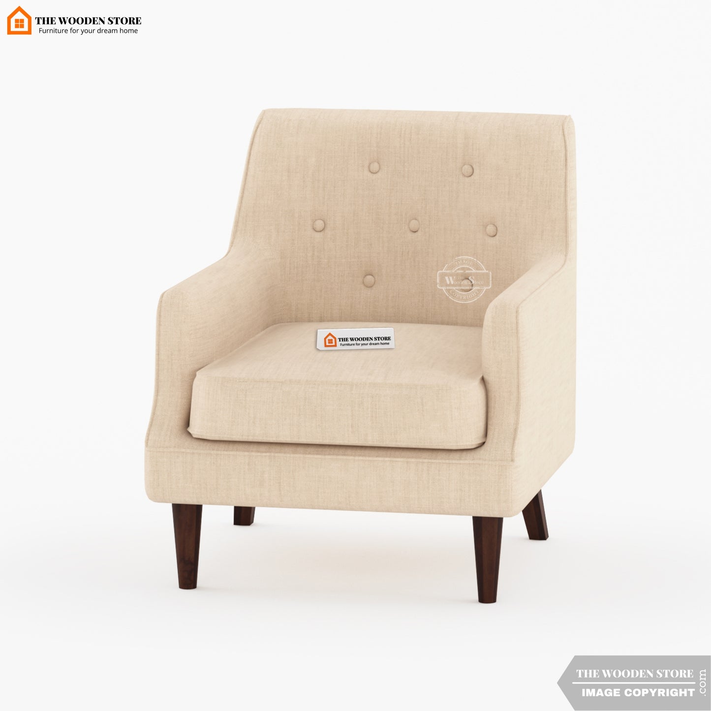 Gaven Lounge Chair (Soft Vanilla)
